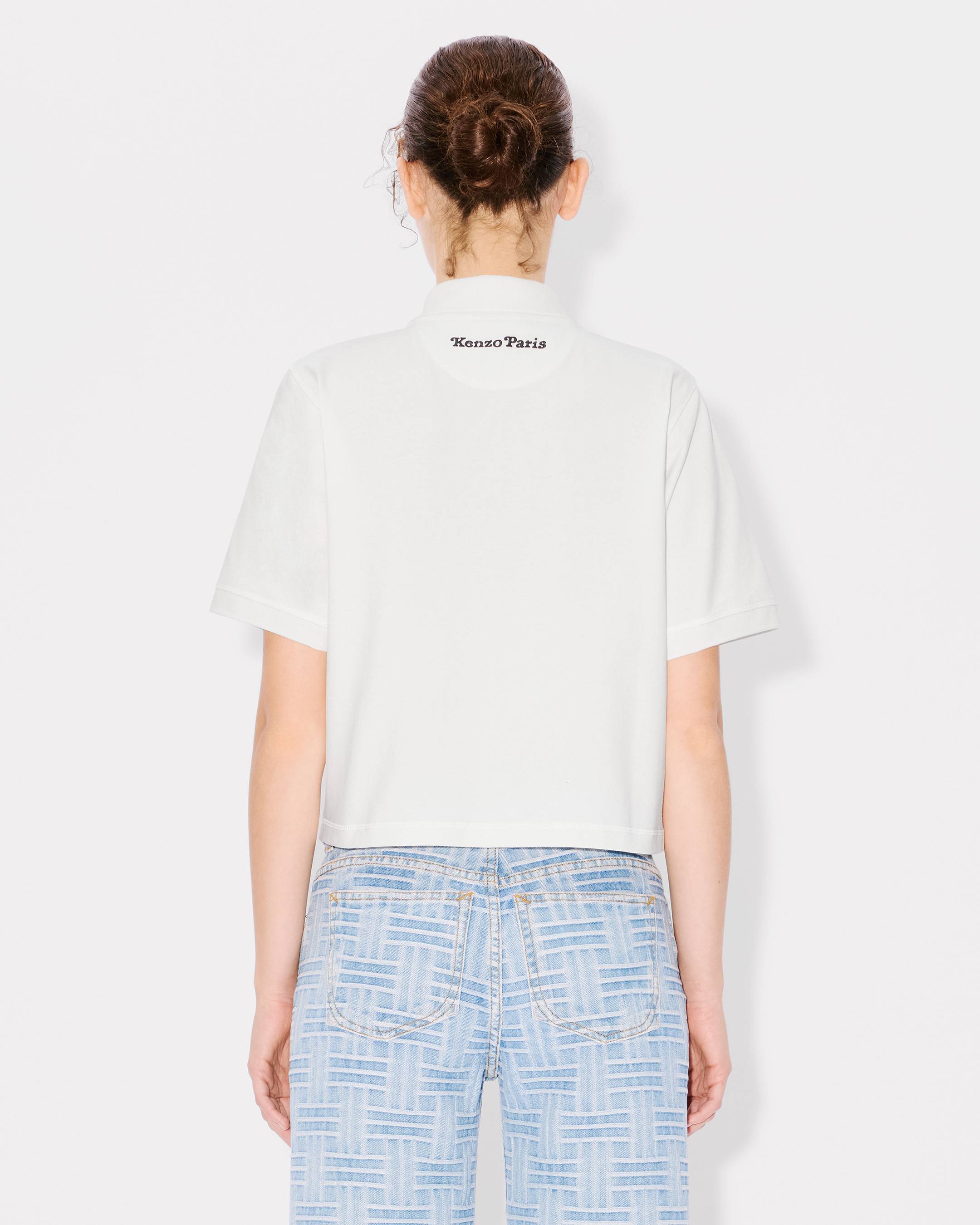 Tシャツ・カットソー KENZO Woman Polo Shirt White FF52TS1604SB 01 Kenzo Polo Shirt - White - Women | FF52TS1604SB01 | thebs.com