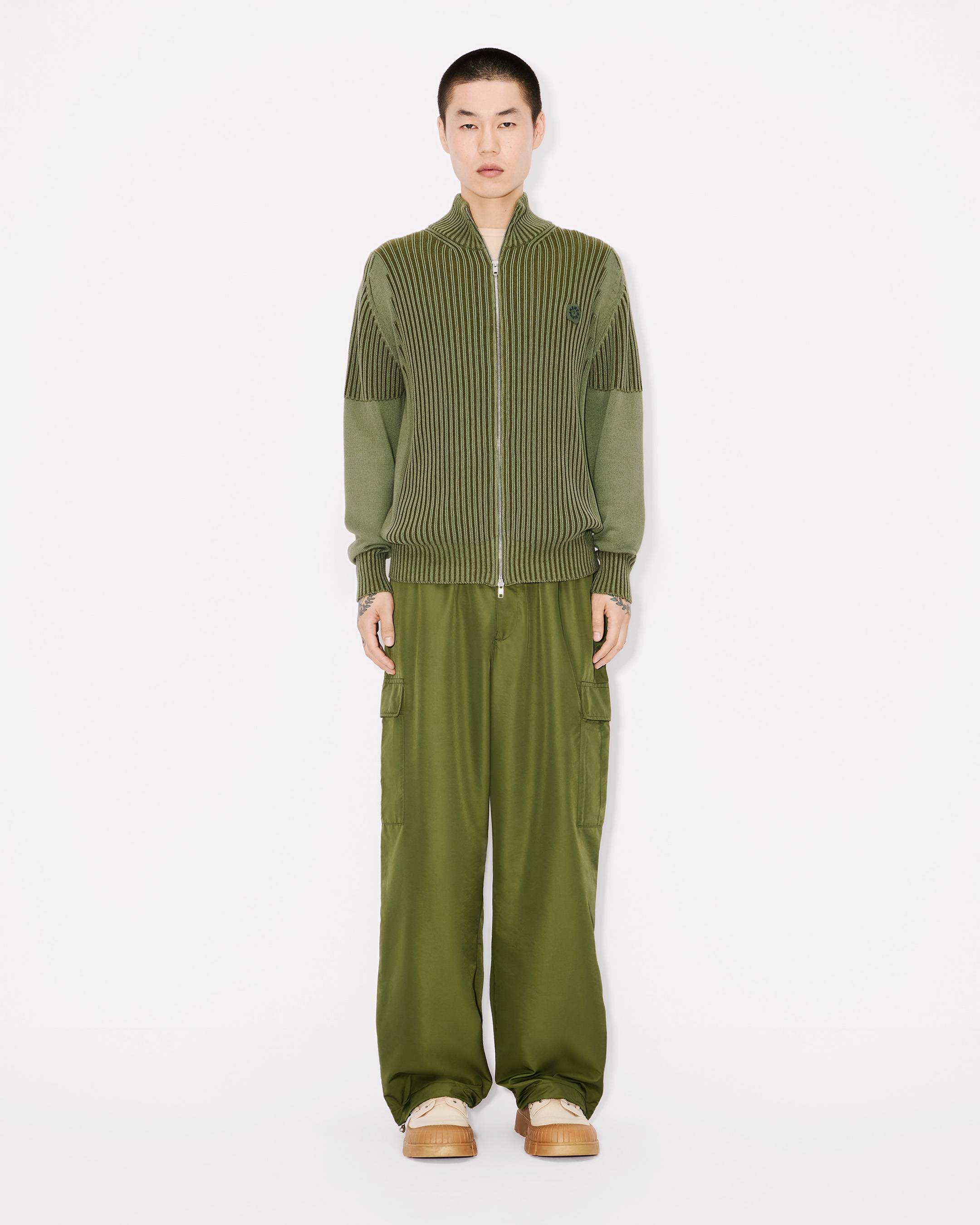 Boke Flower 2.0' zipped cardigan in cotton and wool | Men's