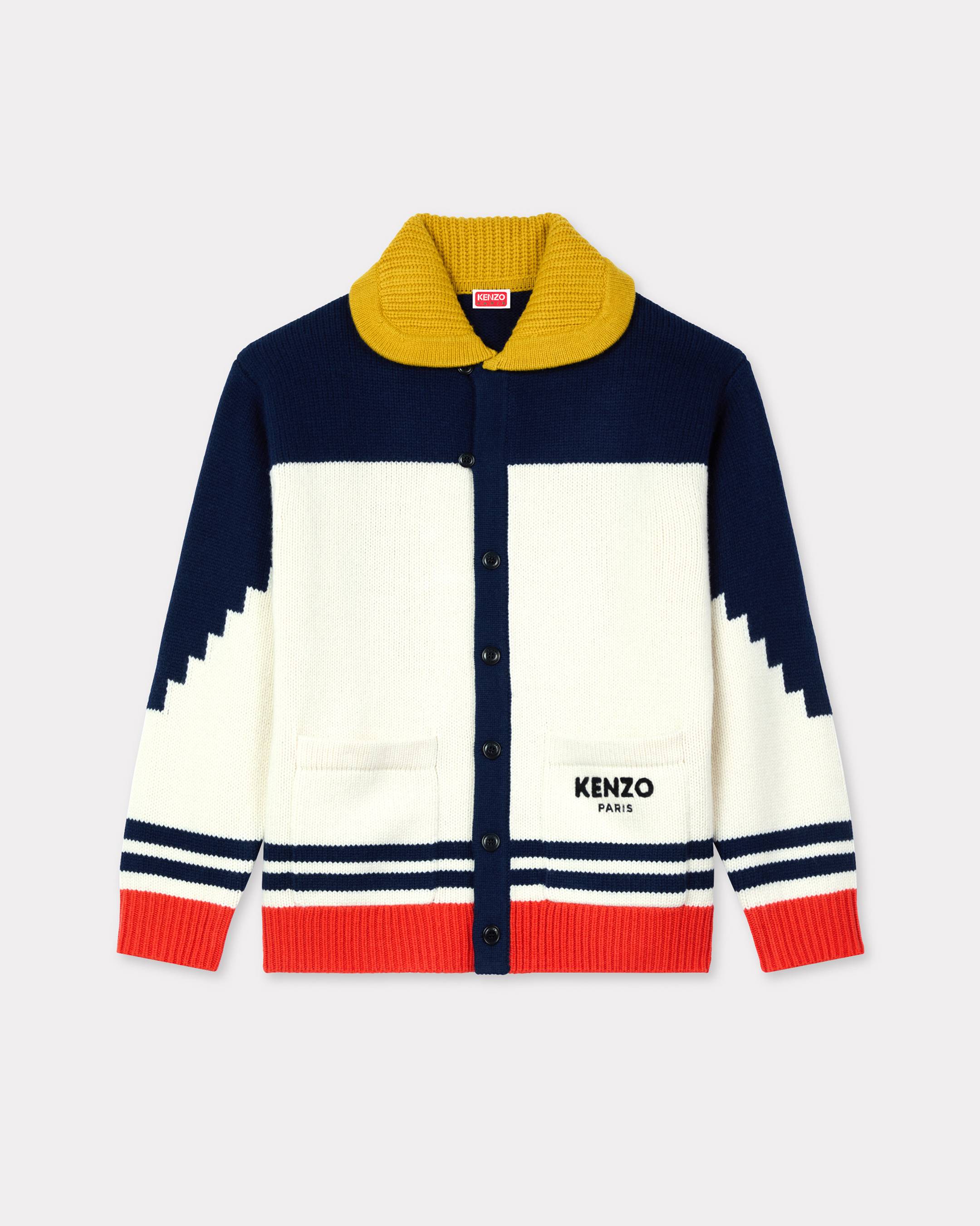 Kenzo Cardigan 'Kenzo Pop' En Laine Homme Bleu Nuit - L