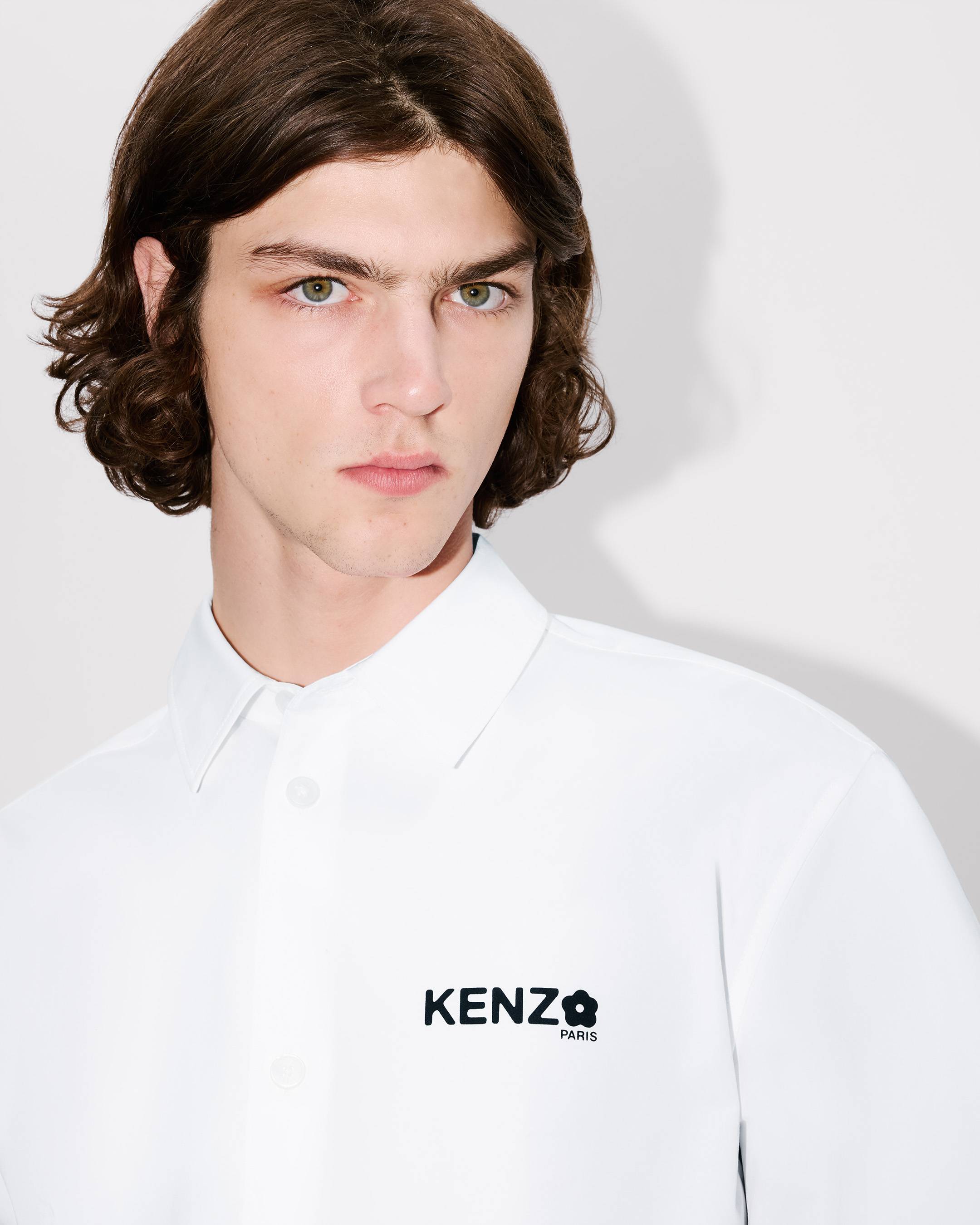 Boke Flower 2.0' シャツ イン コットン ポプリン | メンズ | KENZO