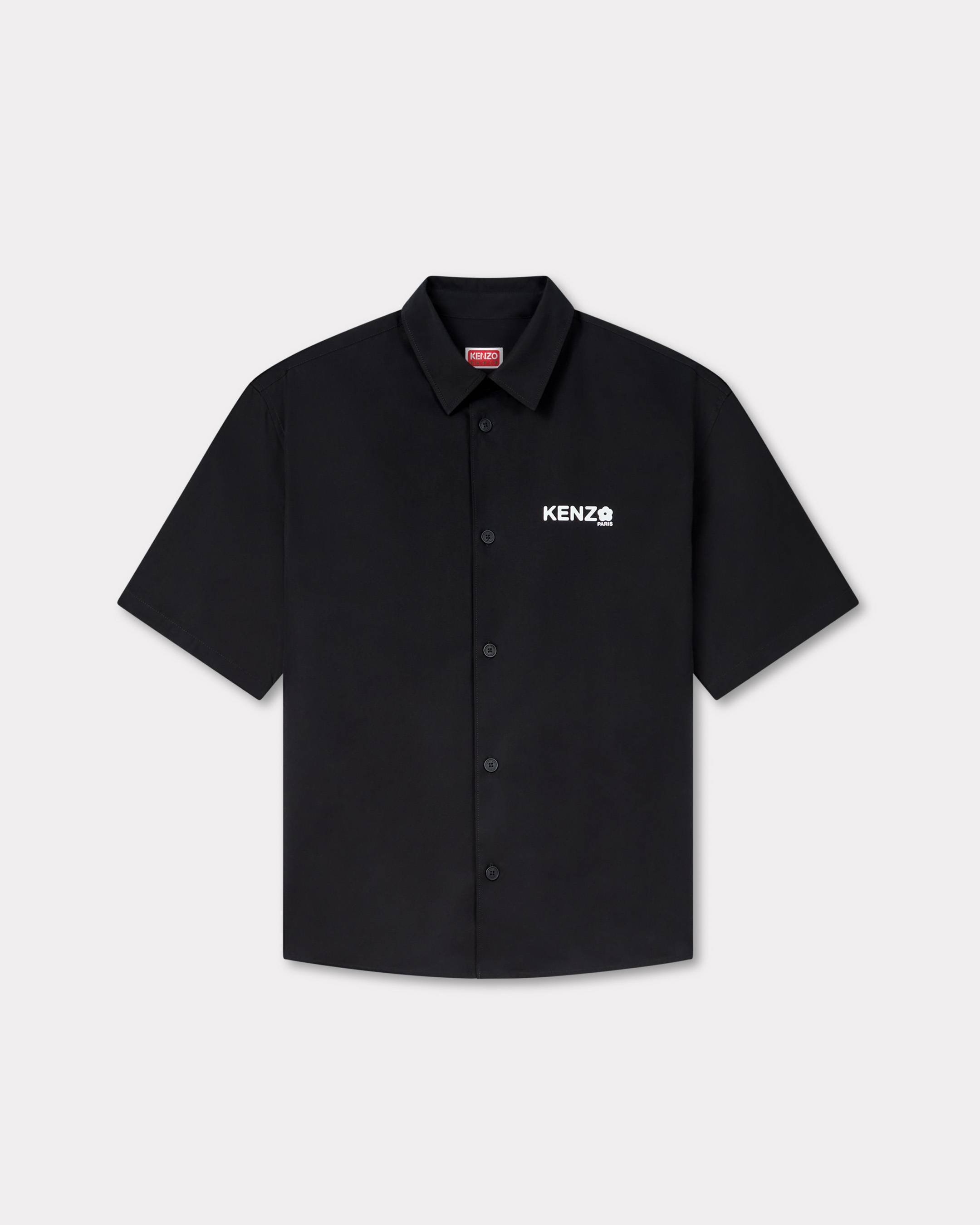 KENZO 'Boke Flower 2.0' Shirt In Cotton Poplin Black Mens - Size 38