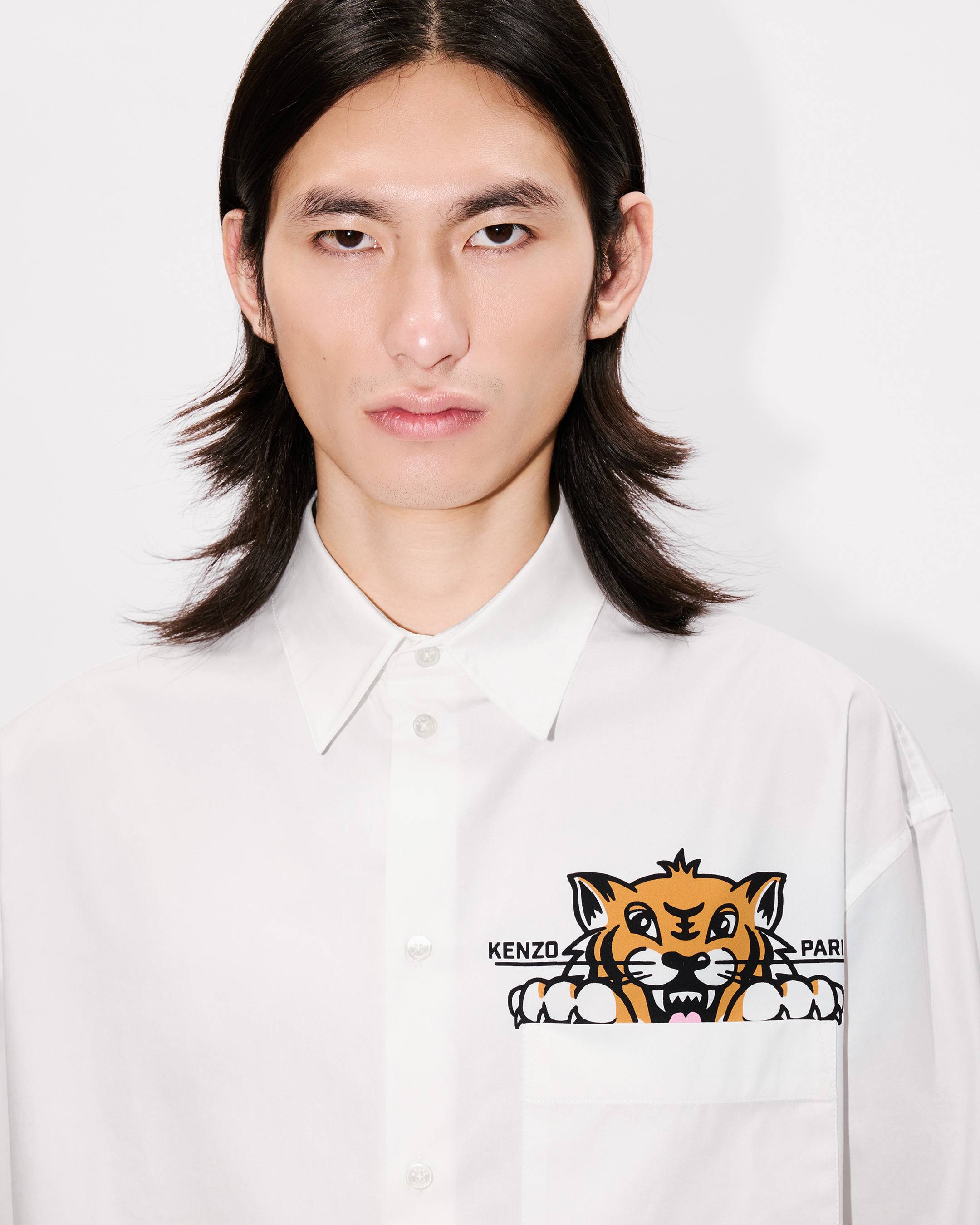 シャツ KENZO Happy Tiger Casual Shirt Kenzo Happy Tiger Pocket Casual Shirt | italist