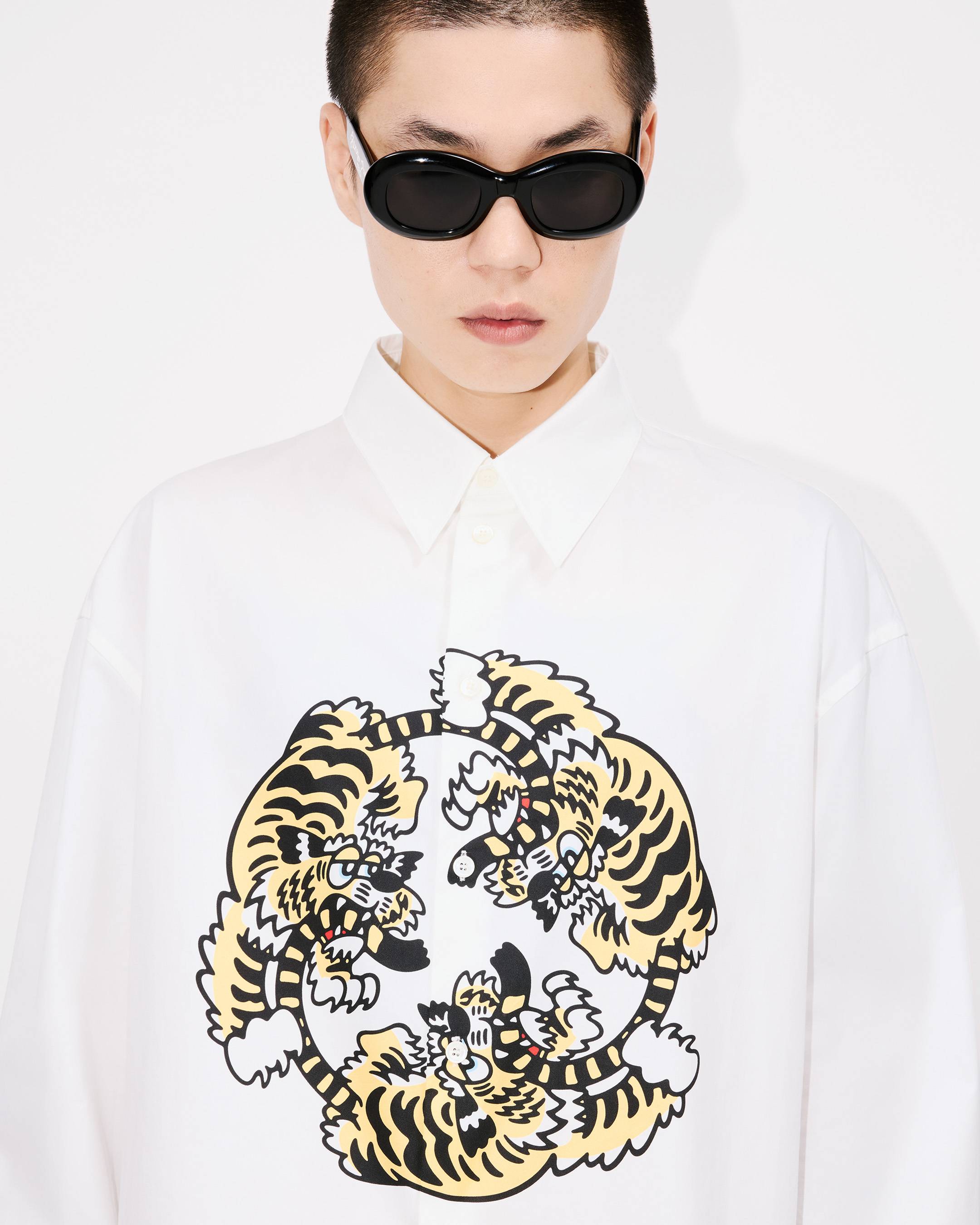 KENZO VERDY MARKET' casual poplin shirt in cotton | Men's