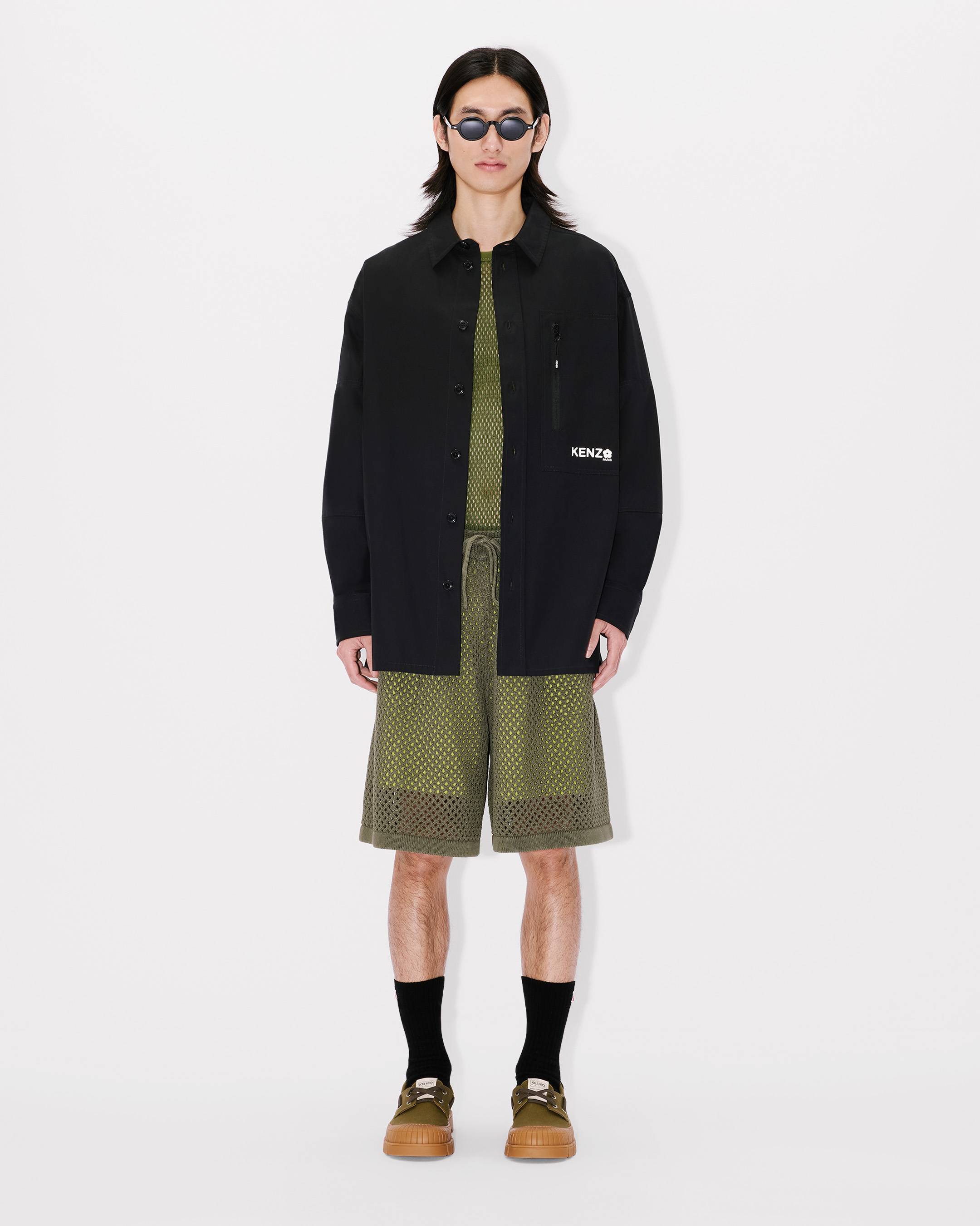 Boke Flower 2.0' oversized shirt in technical cotton | Men's
