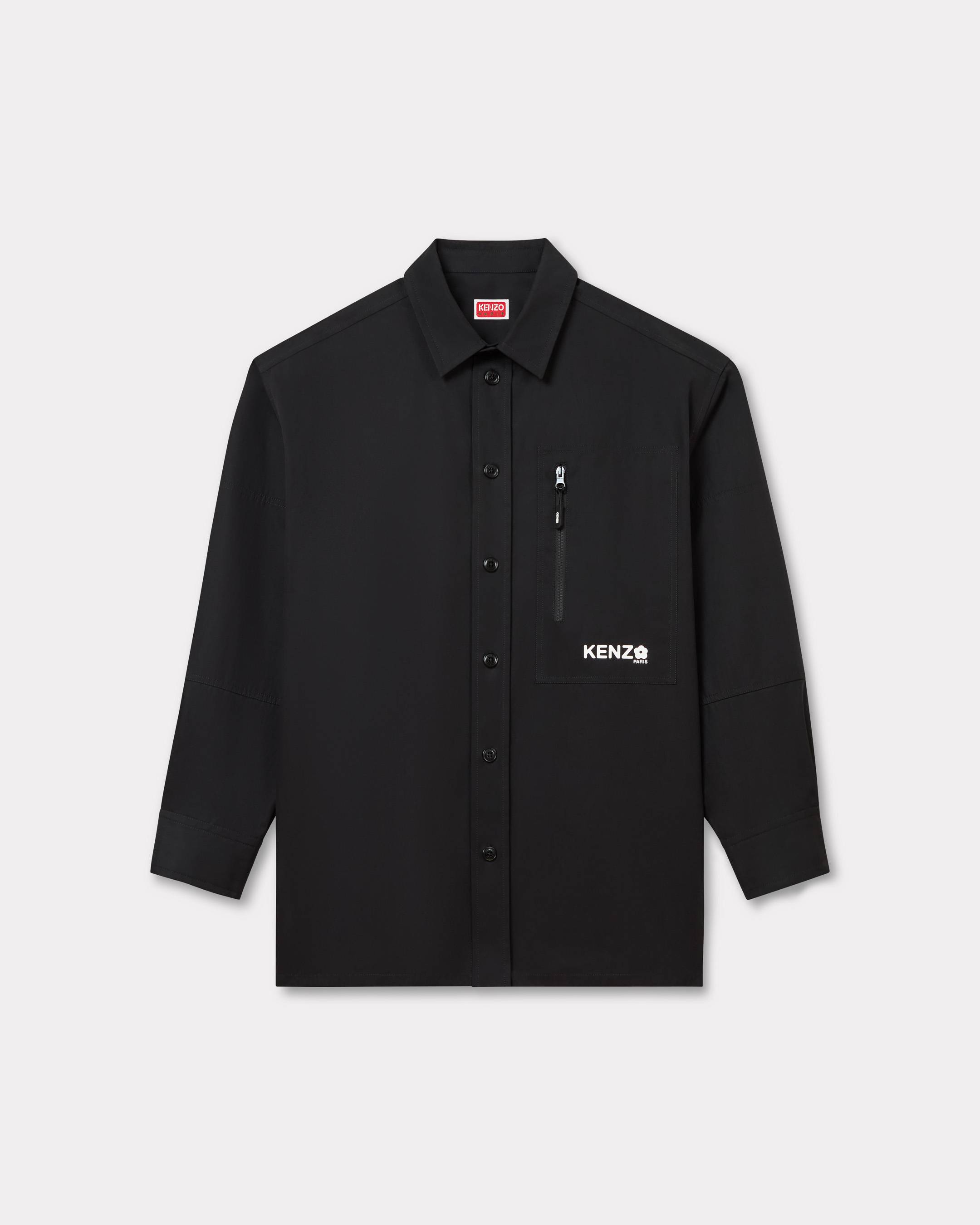 KENZO 'Boke Flower 2.0' Oversized Shirt In Technical Cotton, Man, Black, Size S, Cotton