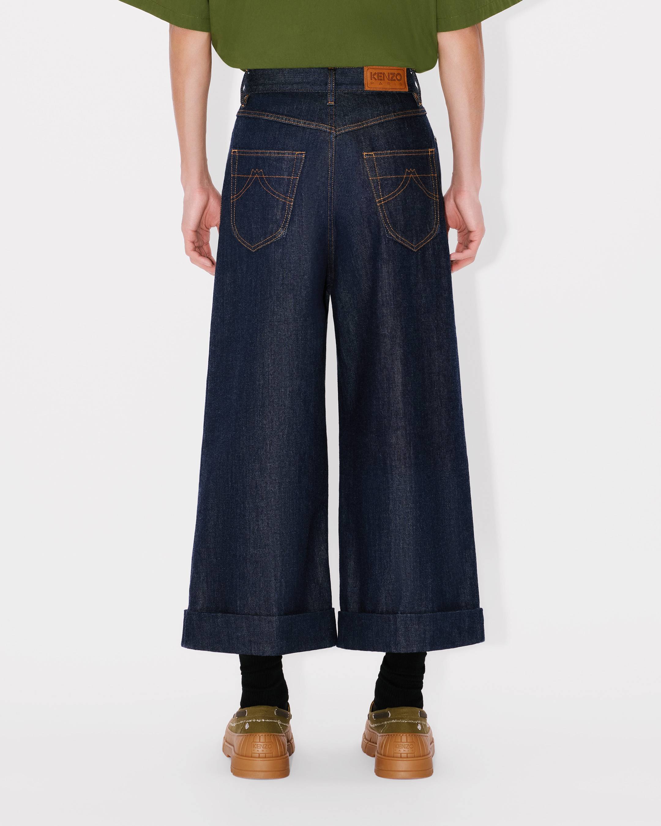 Three quarter buggy jeans japanese denim
