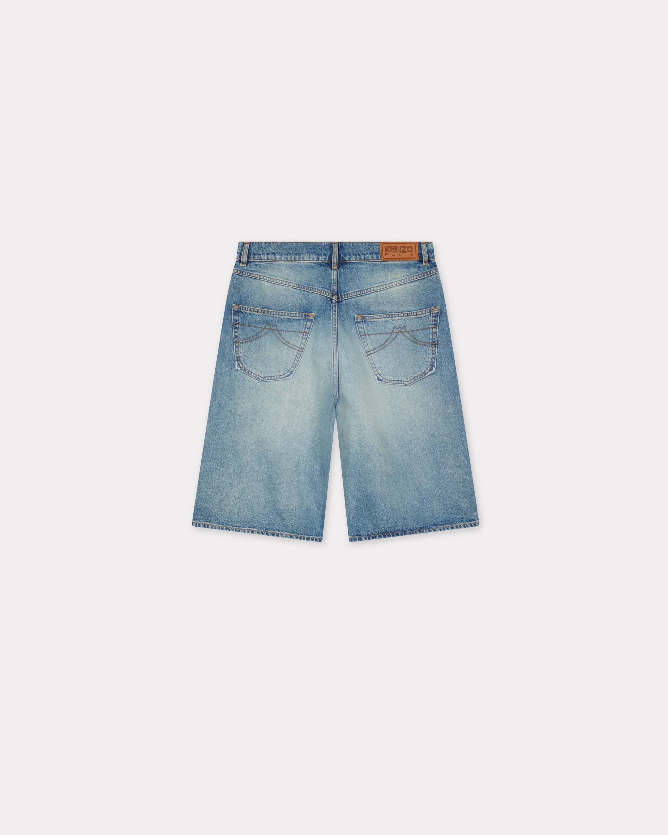 【関税&送料込】Kenzo Short In Denim Straight shorts in japanese denim | Men's | KENZO