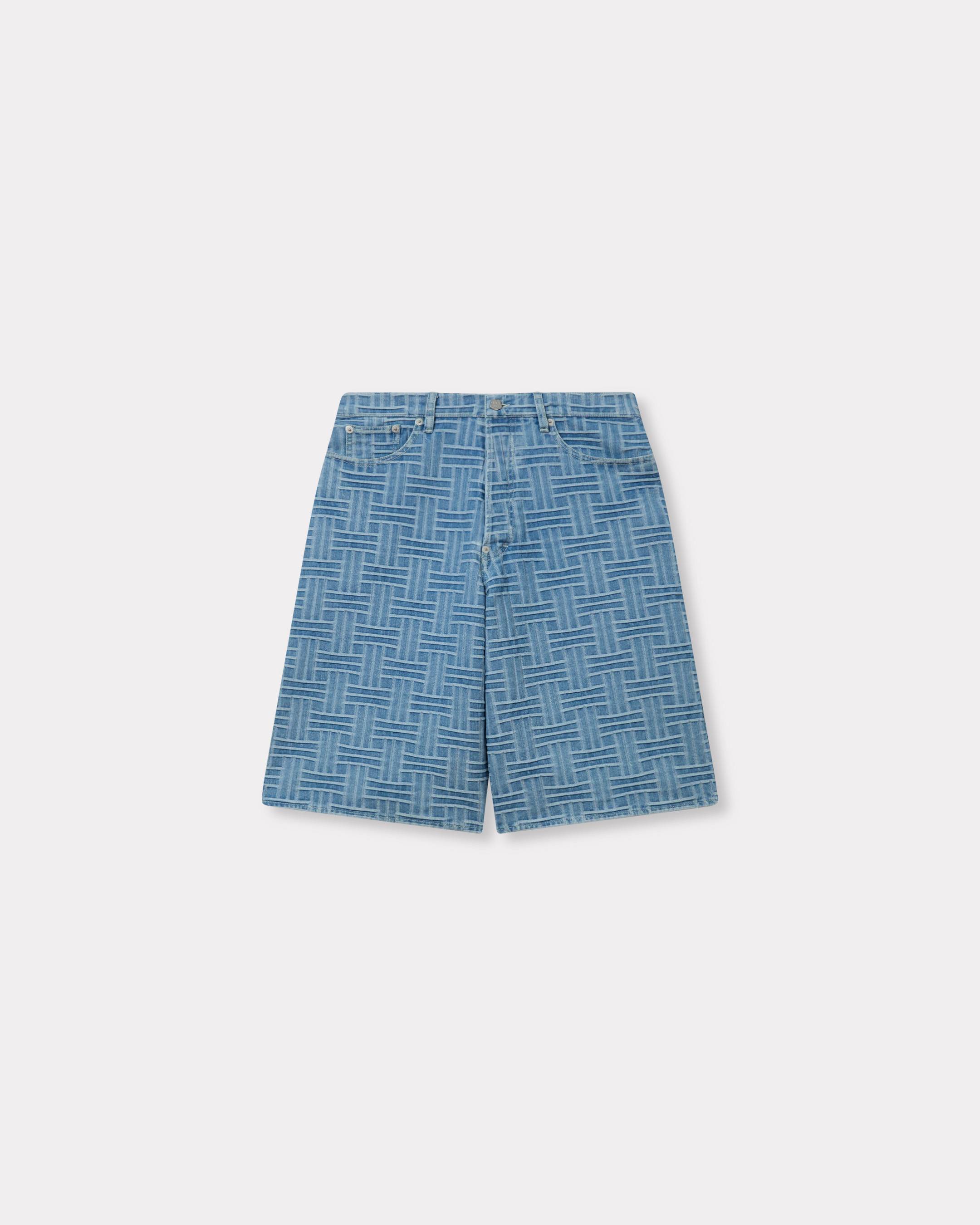 KENZO Weave' straight short in japanese denim | Men's | KENZO