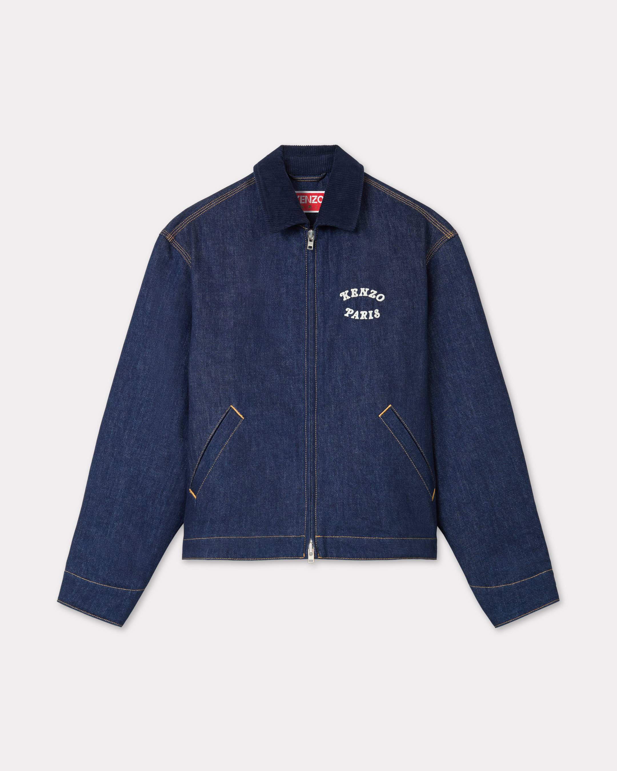 KENZO 'Verdy Market' Padded Workwear Jacket In Japanese Denim, Man, Rinse Blue Size Xxl, Denim