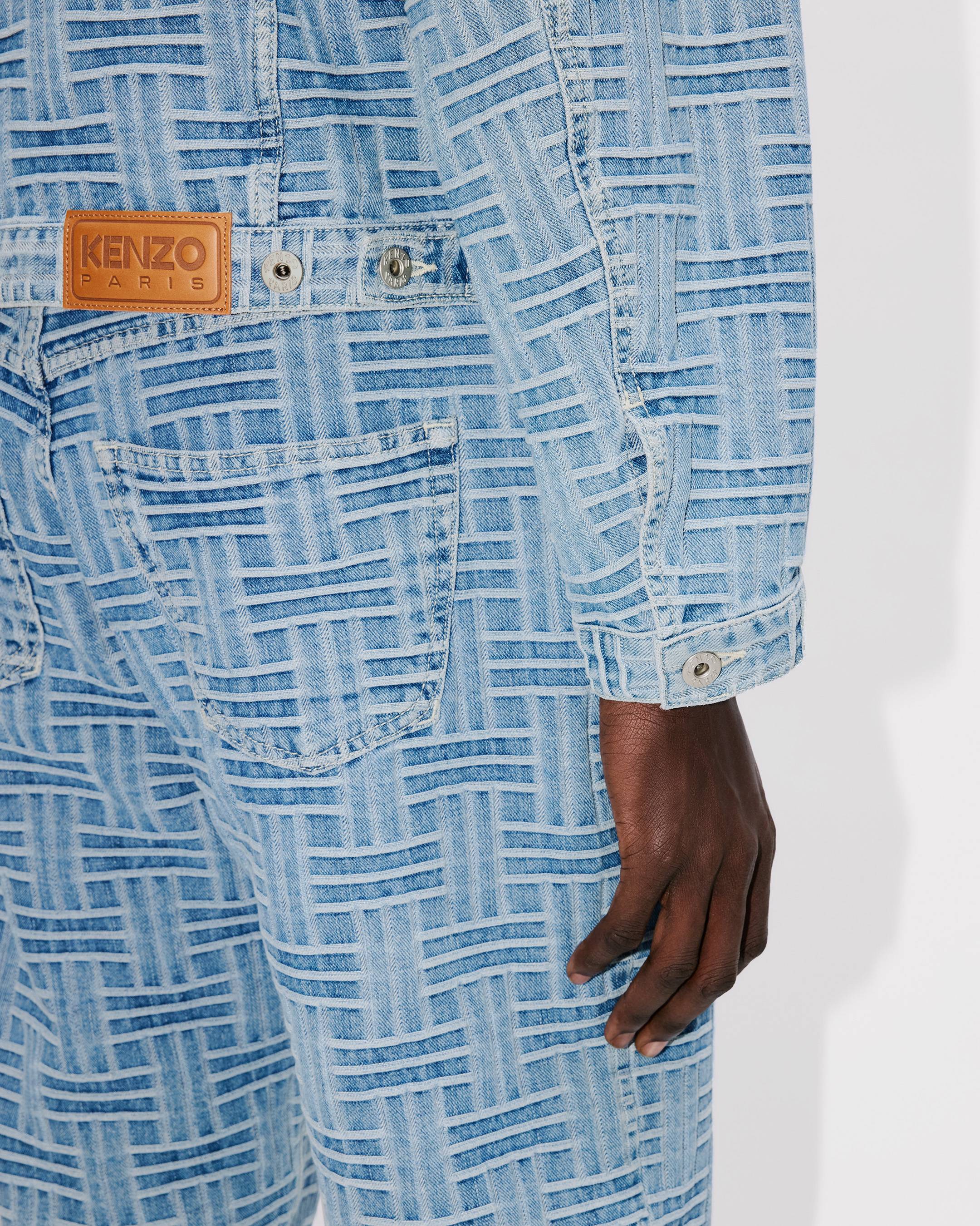 【関税&送料込】Kenzo Kenzo Archive Japanese Denim Trucker J KENZO Chiku-rin camo' zipped trucker jacket in japanese