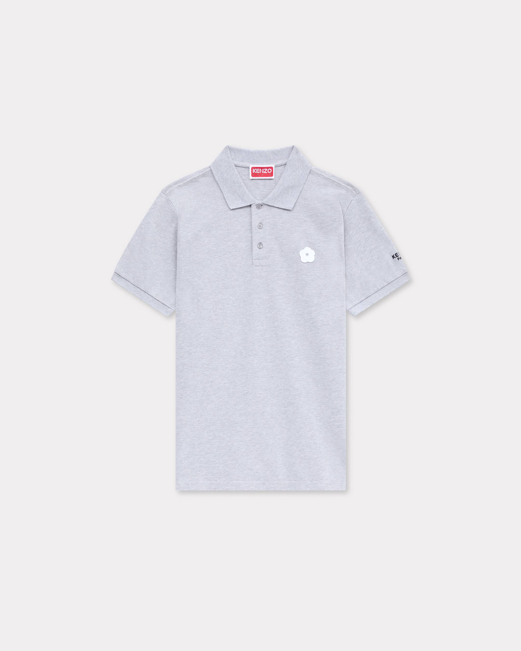 KENZO 'Boke Flower 2.0' Slim Polo , Man, Pale Gray, Size M, Cotton
