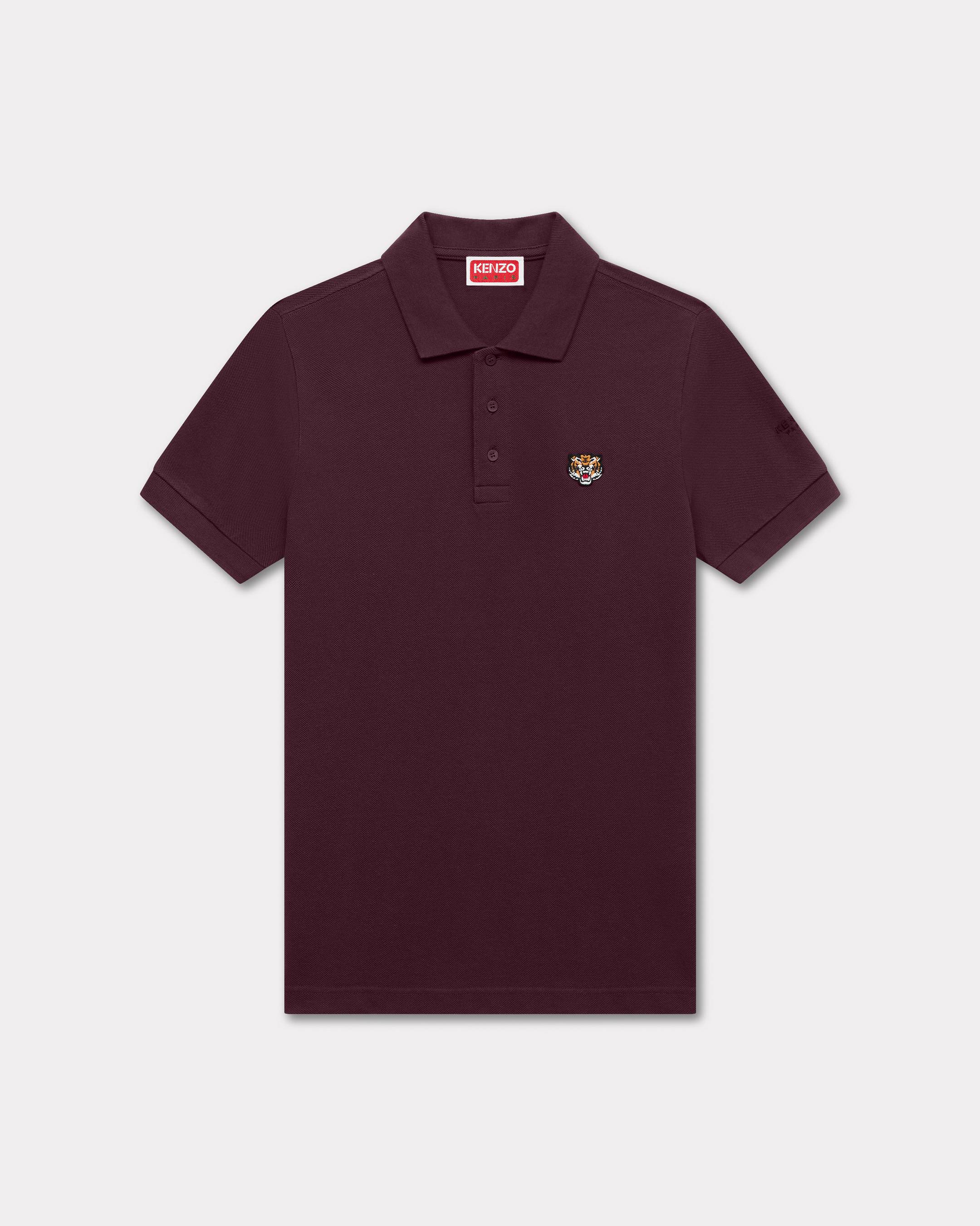 'Lucky Tiger' slim polo in cotton