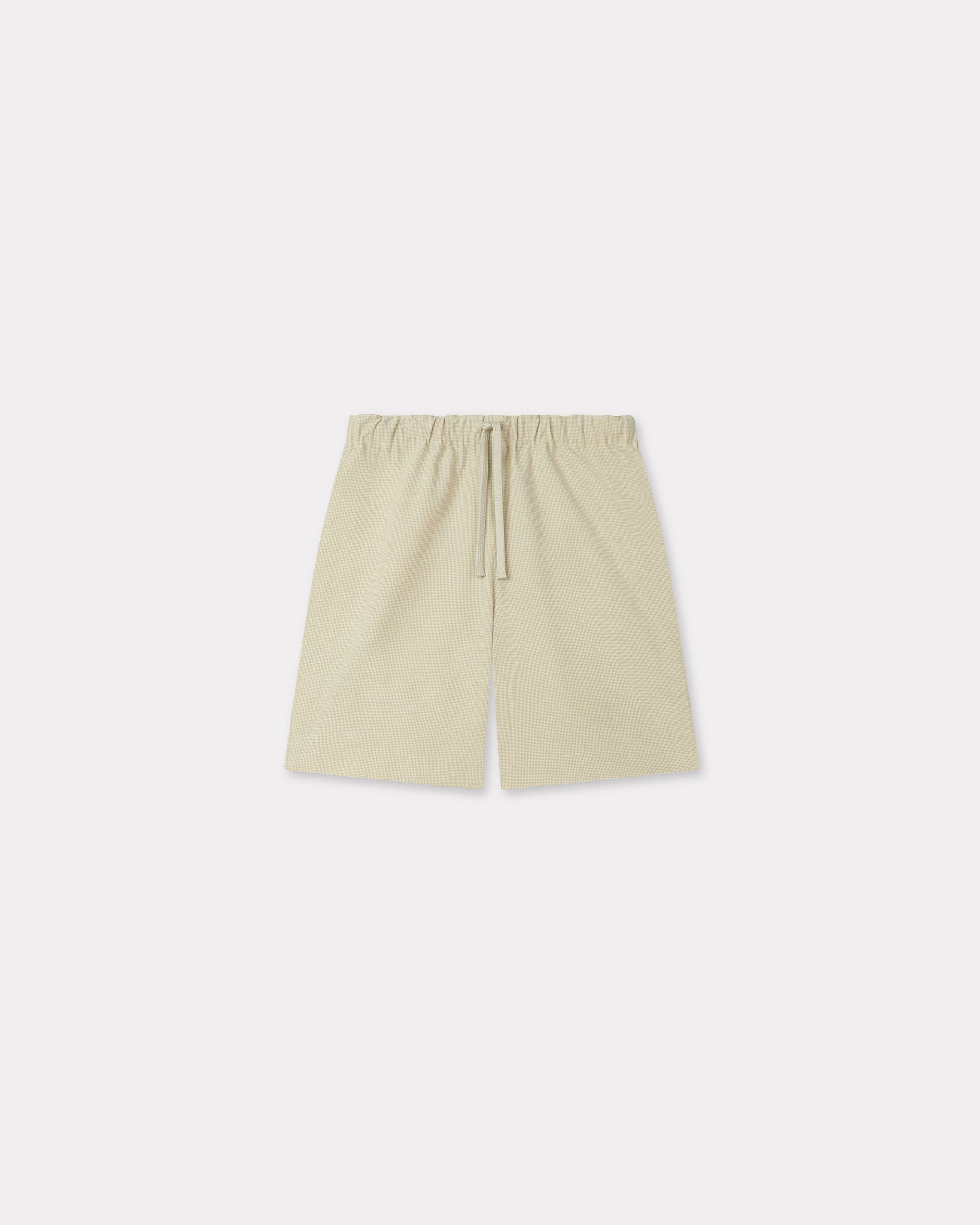 KENZO Eelasticated Shorts , Man, Beige, Size L, Cotton