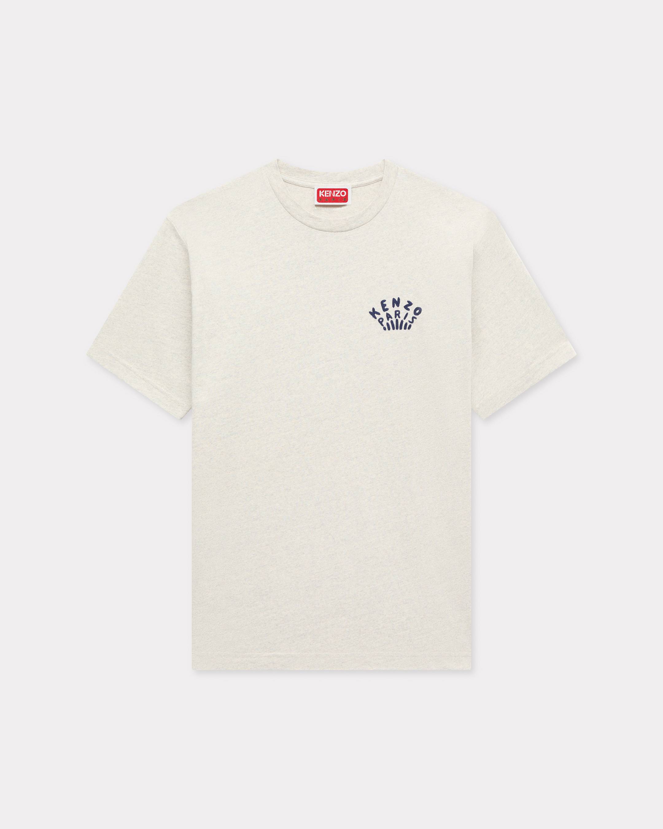KENZO 'Kenzo Dragonfly' Embroidered T-shirt In Cotton, Pale Grey, - Mens, L