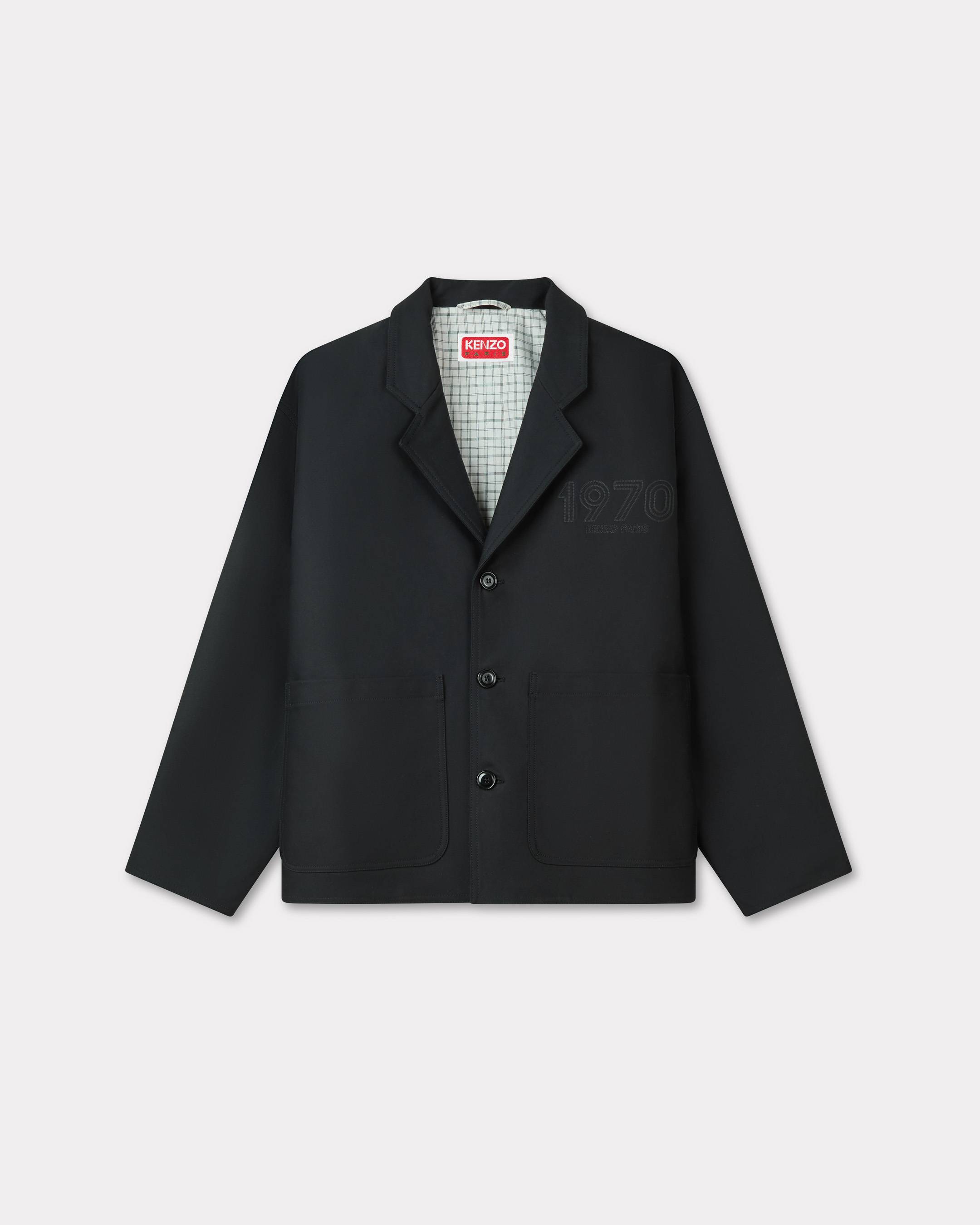 KENZO 'Kenzo Archive 1970' Workwear Jacket In Cotton Black- Mens - Size L