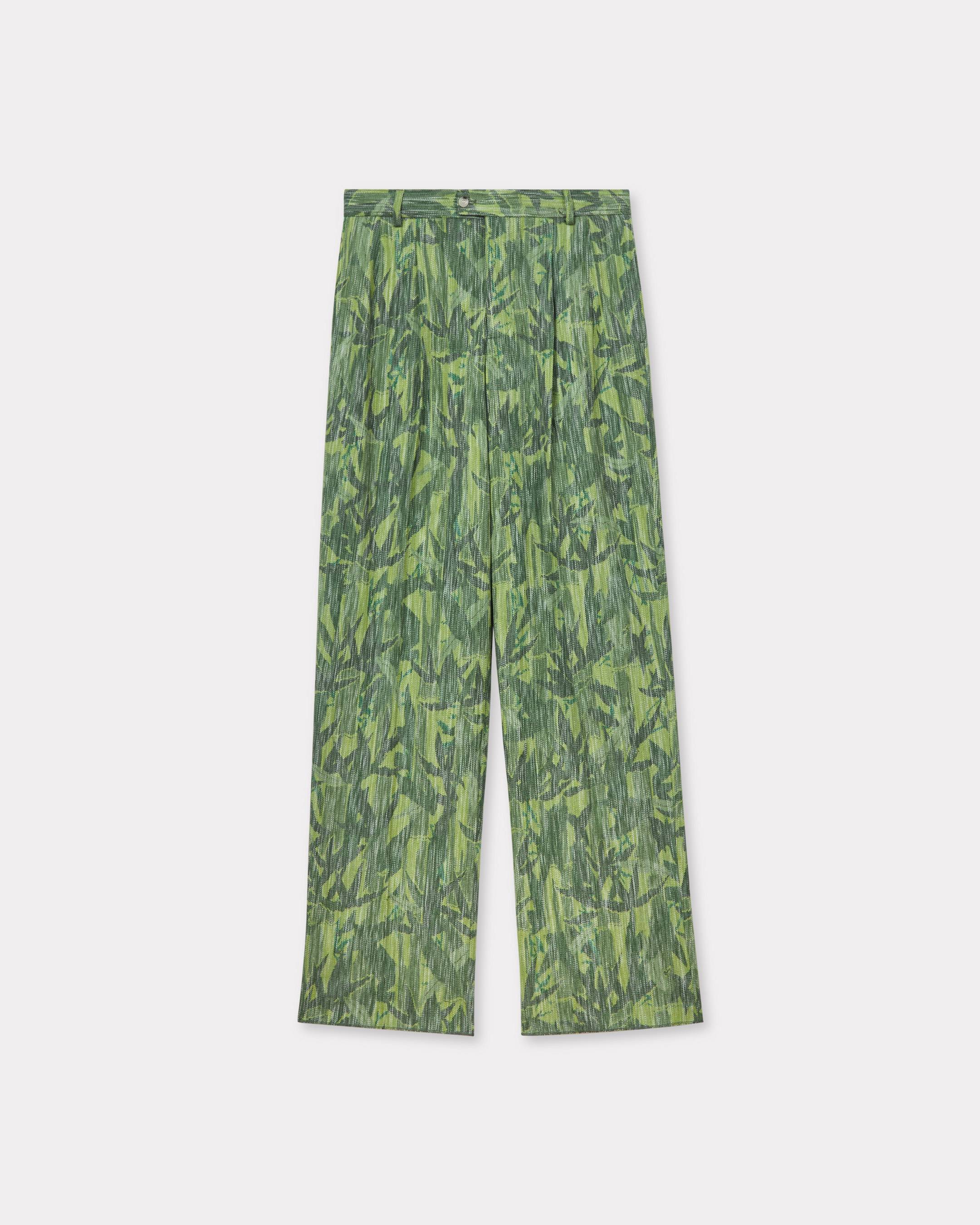 KENZO 'Kenzo Chiku-rin Camo' Tailored Pants Absinthe Mens - Size 36