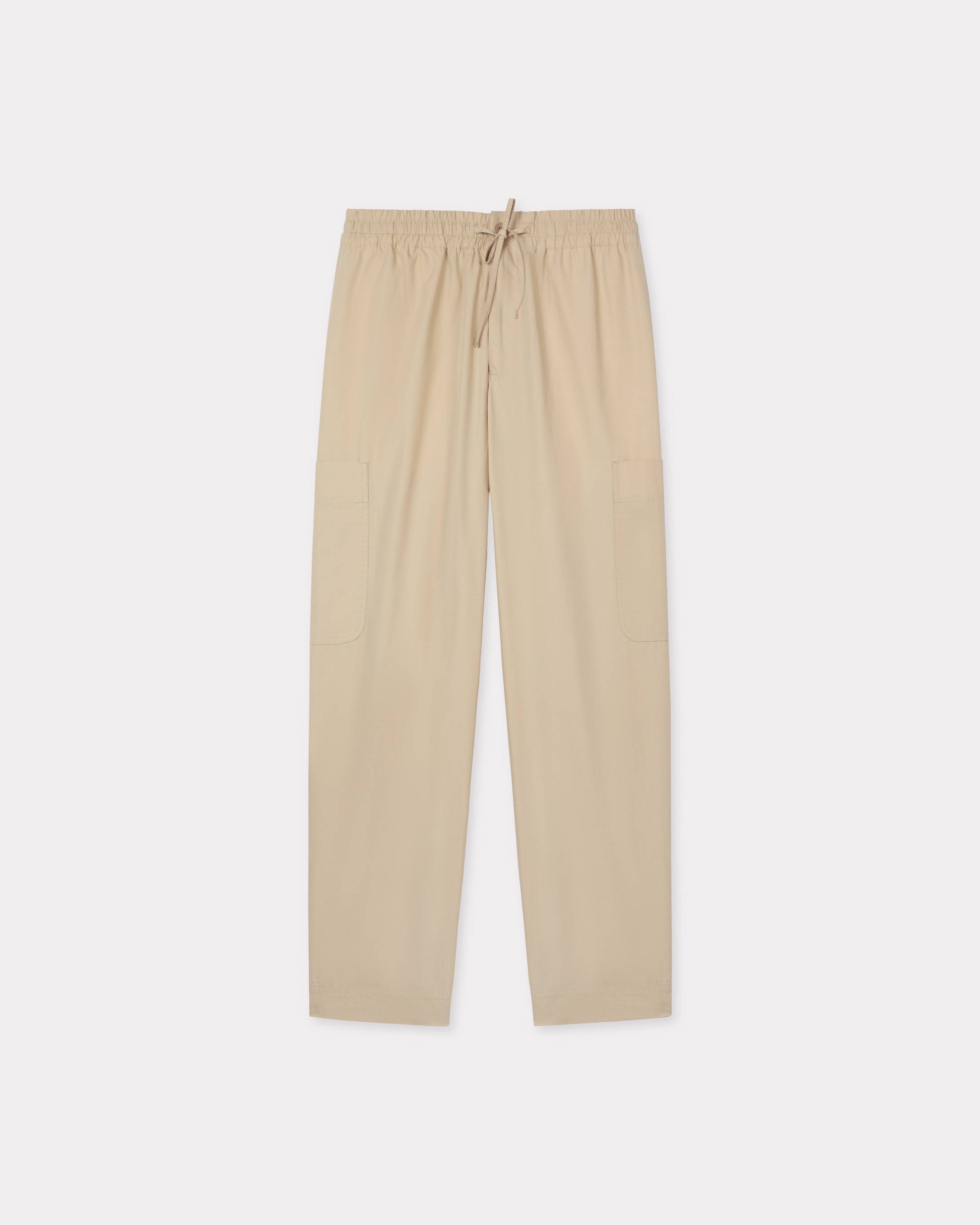 KENZO Pantalon De Jogging Cargo En Coton Ripstop, Homme, Beige, M
