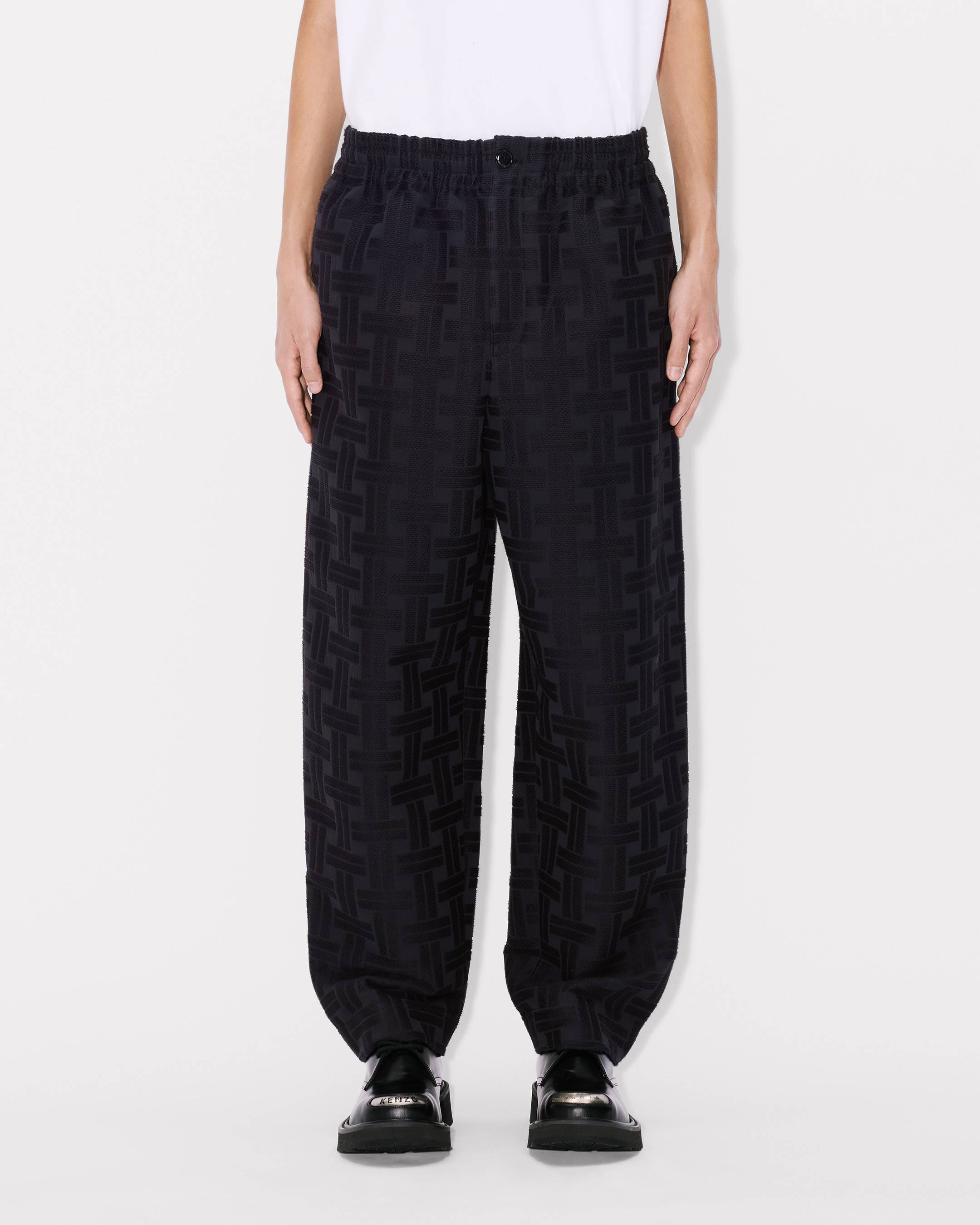 'KENZO Weave' jogpants in cotton jacquard