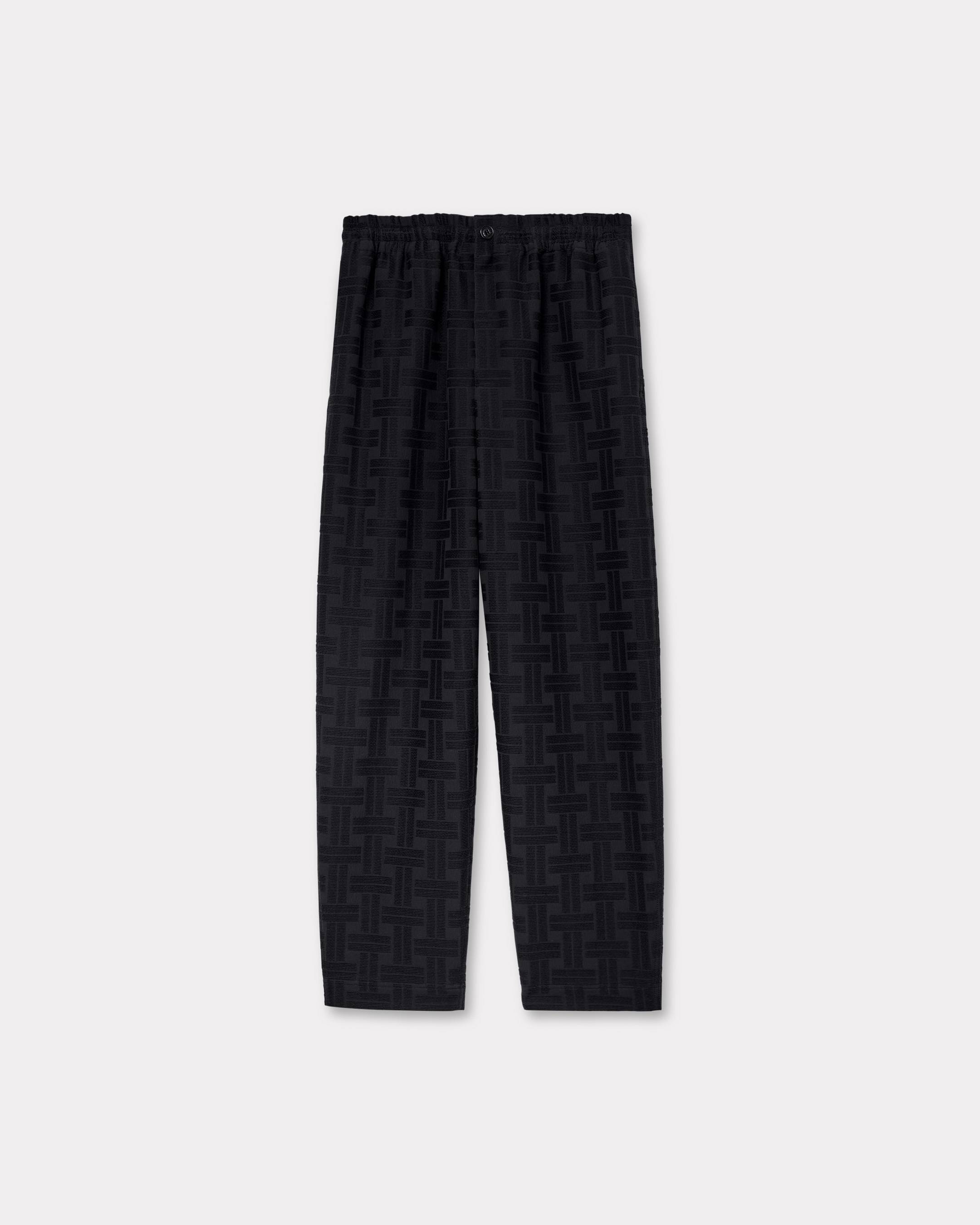 KENZO ' Weave' Jogpants Jacquard, Man, Black, Size Xl,