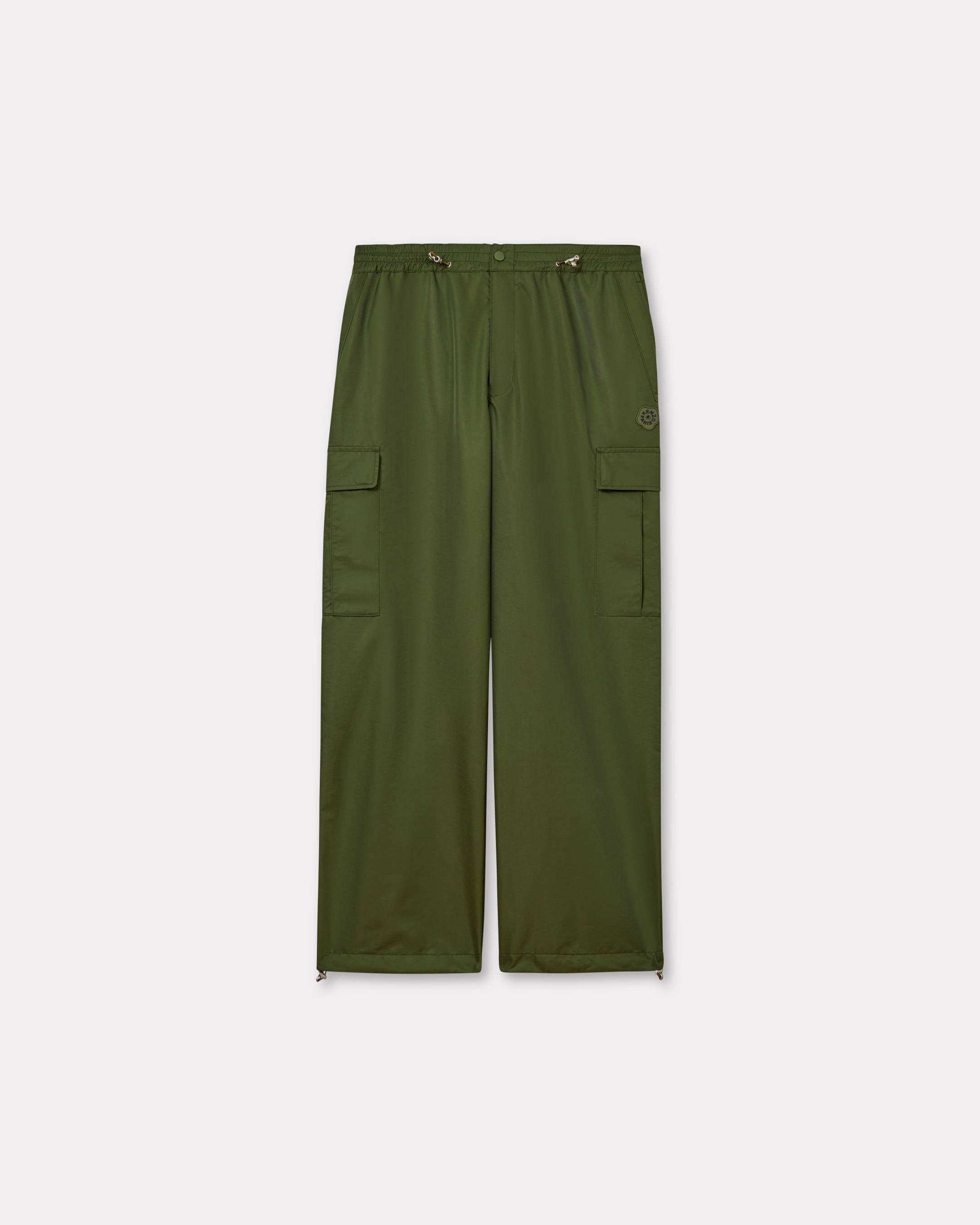 KENZO 'Boke Flower 2.0' Cargo Jogpants, Man, Khaki, Size Xxl, Polyamide/polyester