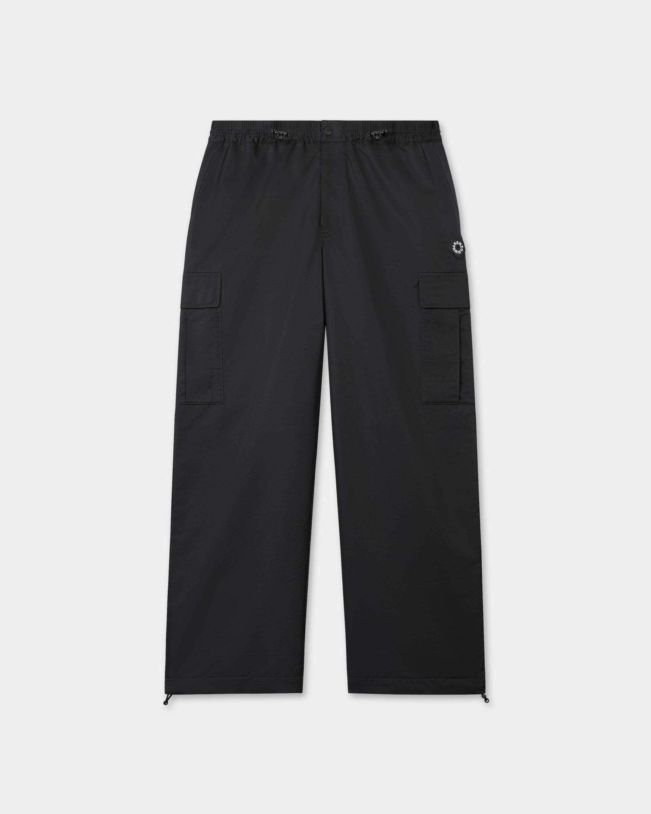 KENZO 'Boke Flower 2.0' Cargo Jogpants, Man, Black, Size Xl, Polyamide/polyester