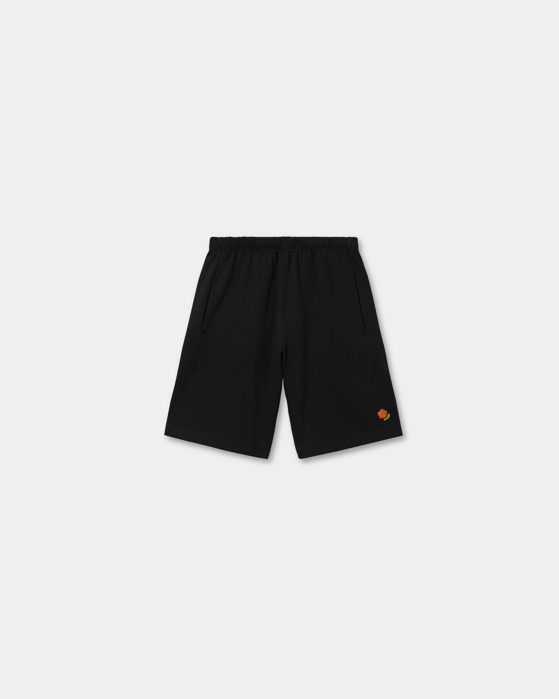 KENZO ' Pop' Embroidered Short , Man, Black, Size Xxl, Cotton