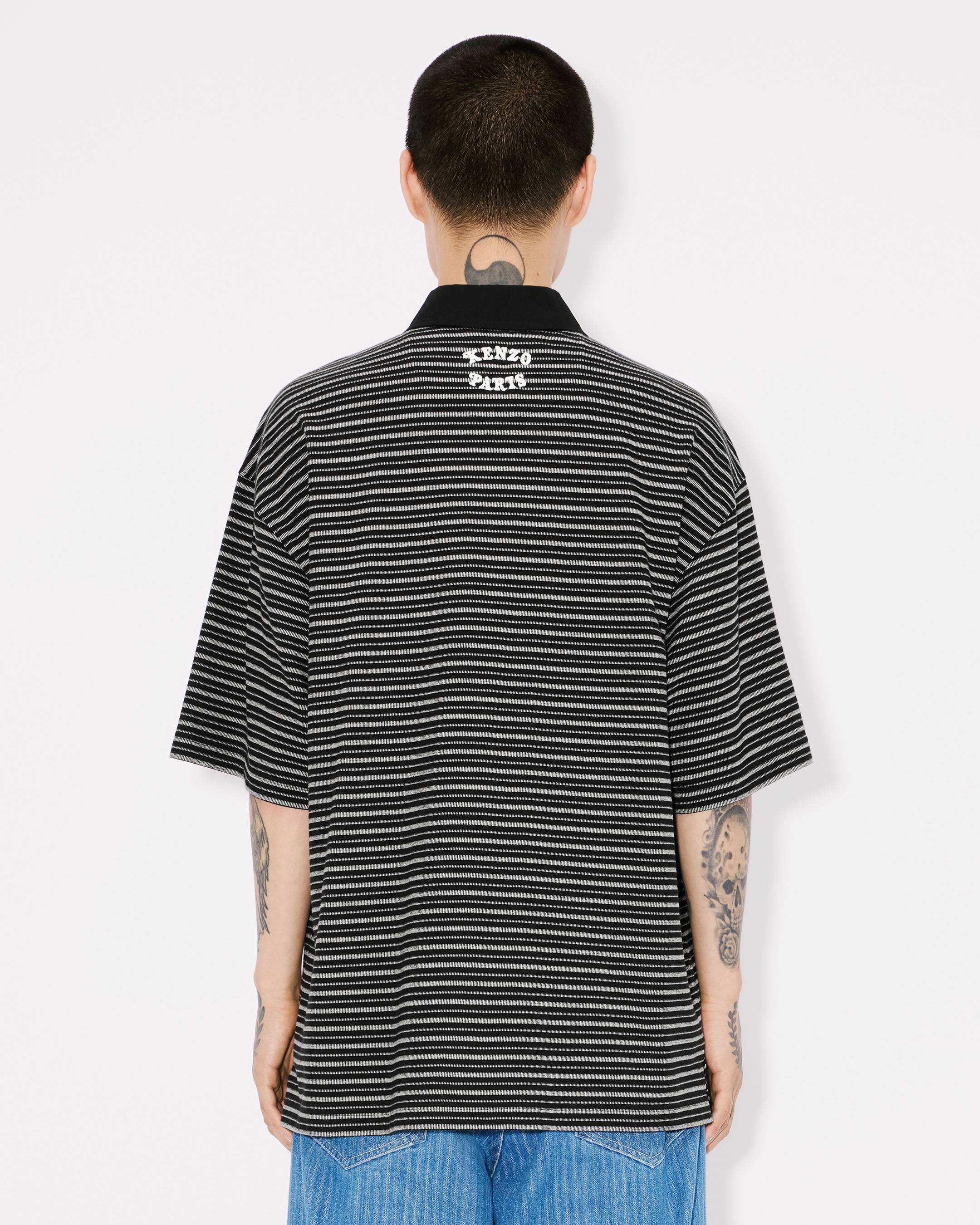 十四代 - polo Rib Pattern Half Zip Polo #Black [2501-012] – ciacura