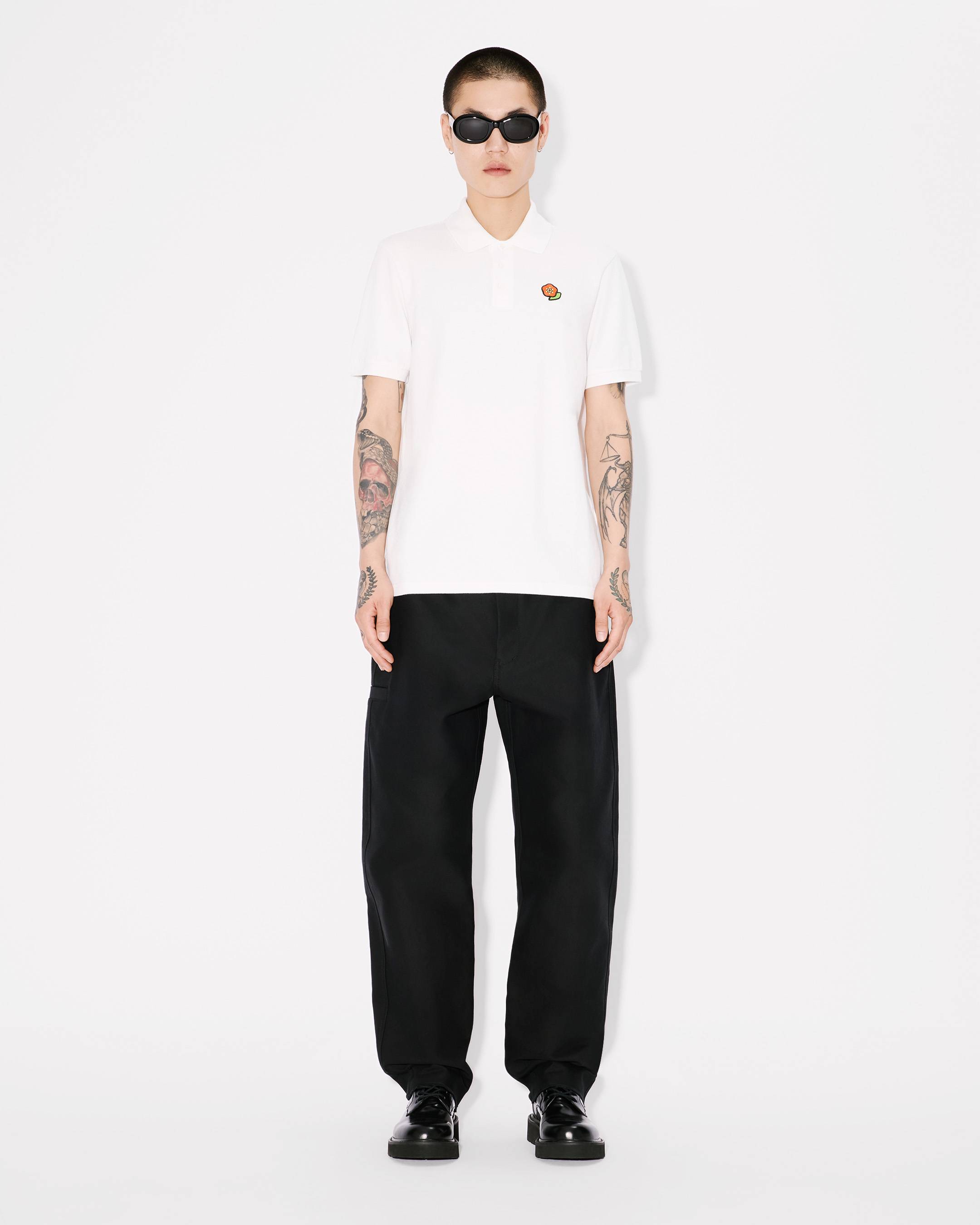 KENZO Pop' embroidered slim polo in cotton | Men's | KENZO