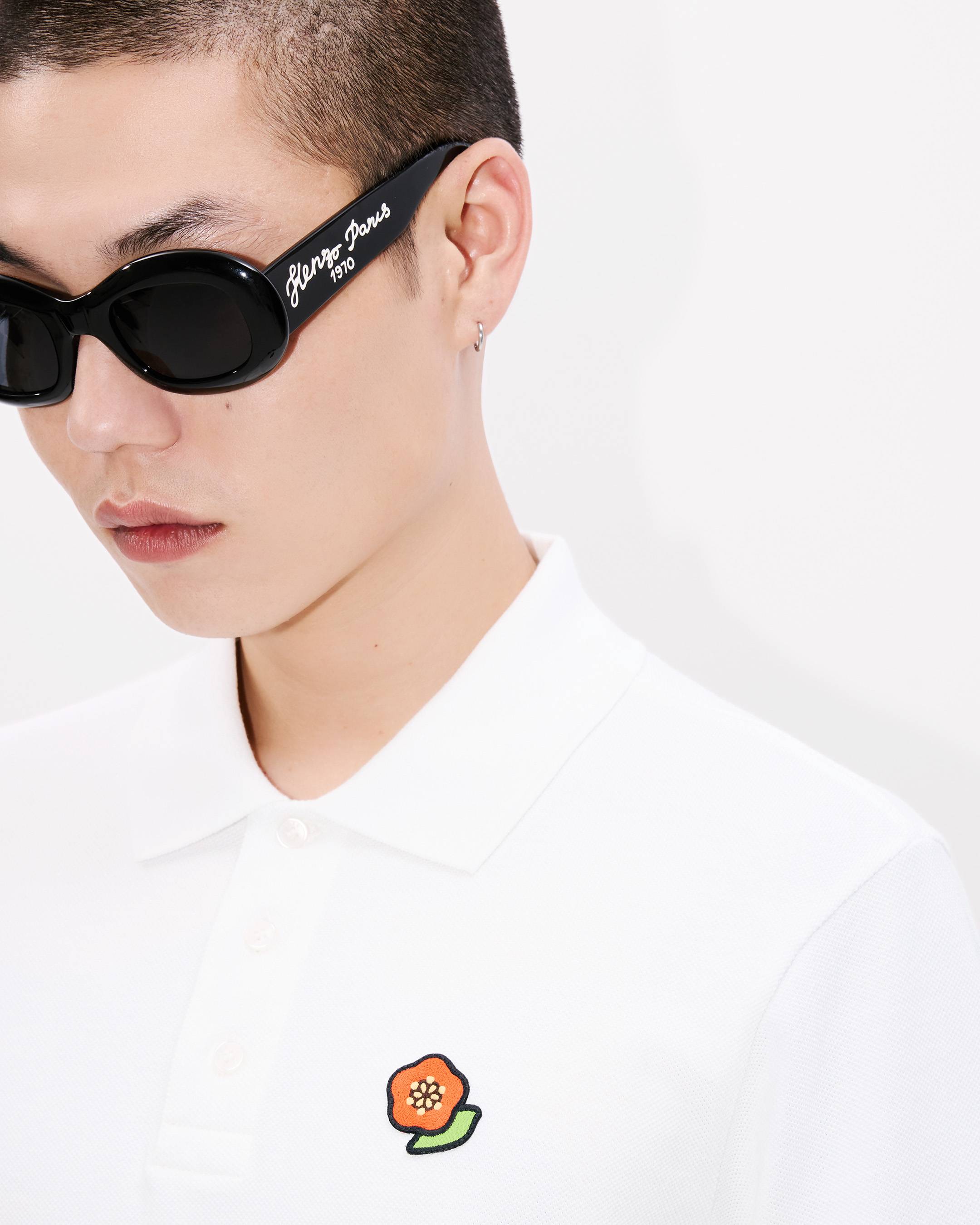 KENZO Pop' embroidered slim polo in cotton | Men's | KENZO