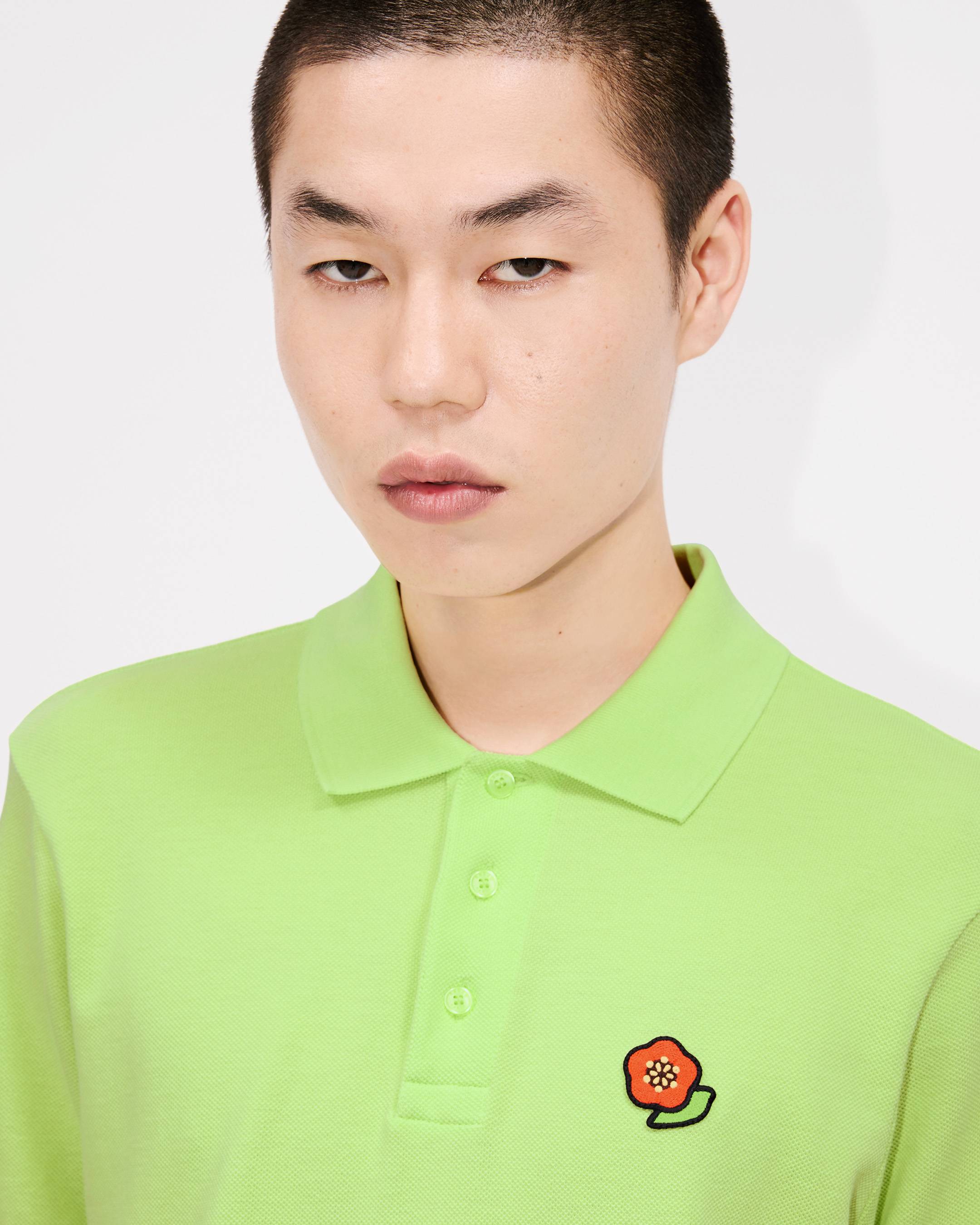KENZO Pop' embroidered slim polo in cotton | Men's | KENZO