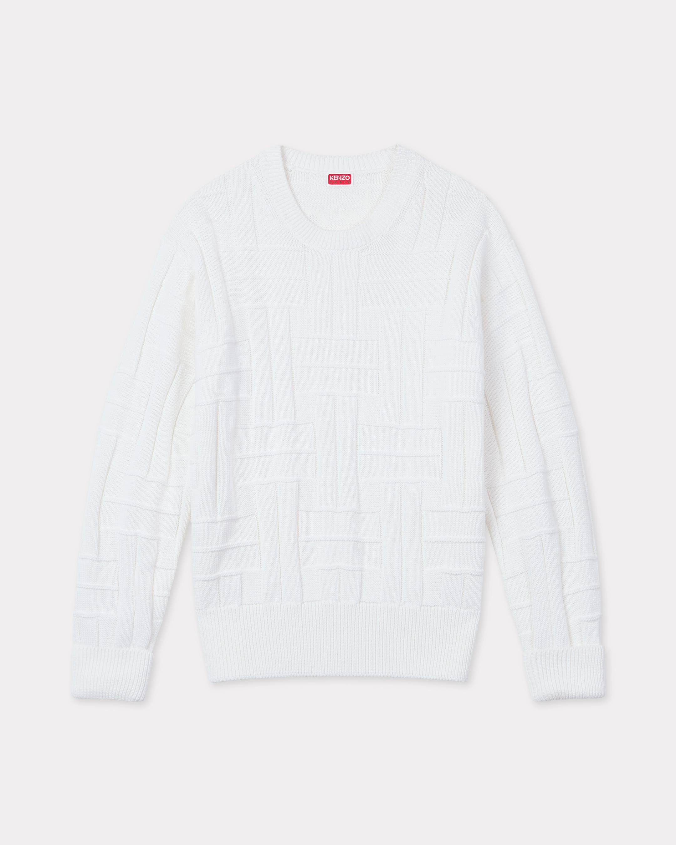 KENZO Weave' embroidered jumper in cotton | Men's | KENZO