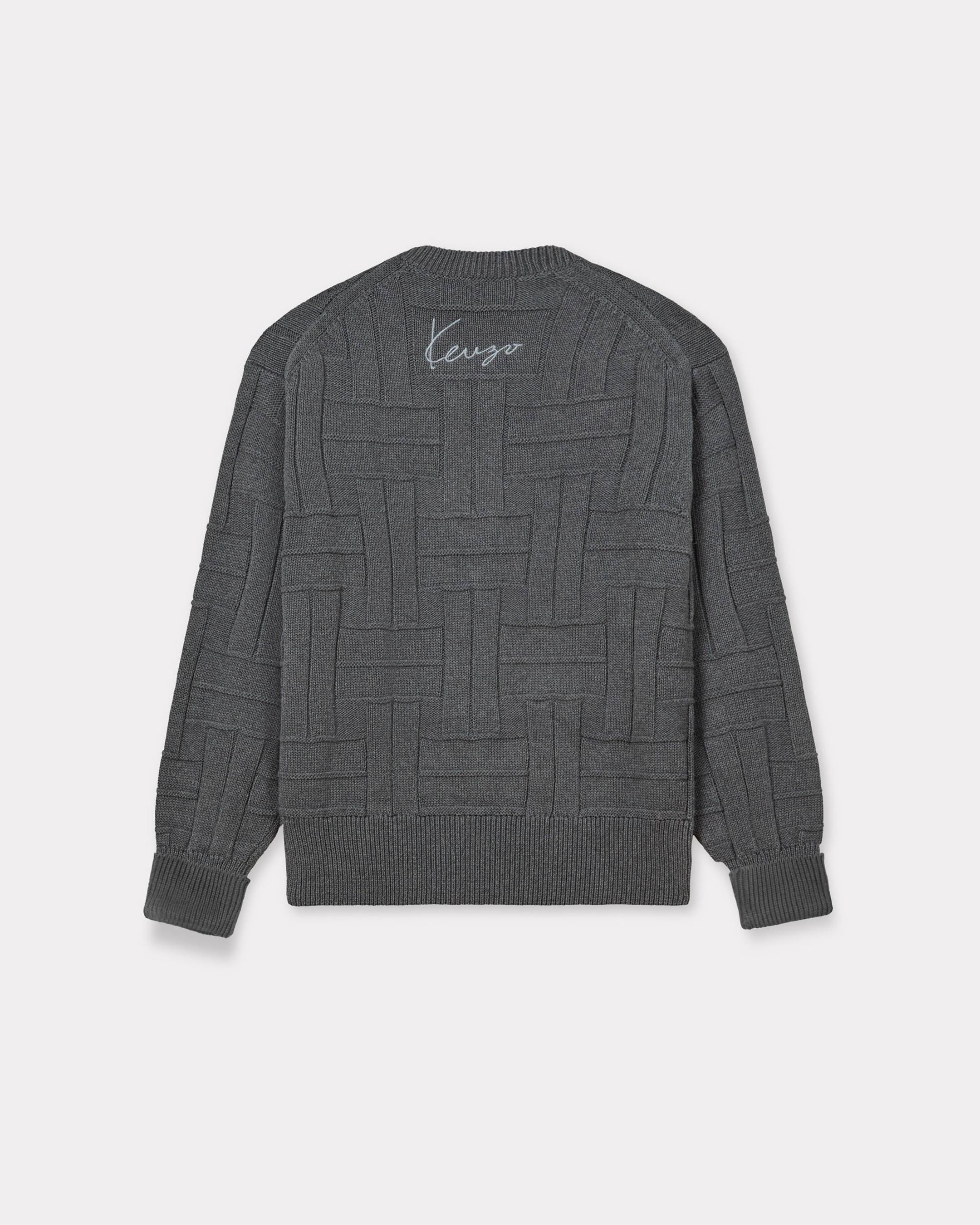 'KENZO Weave' embroidered jumper in cotton