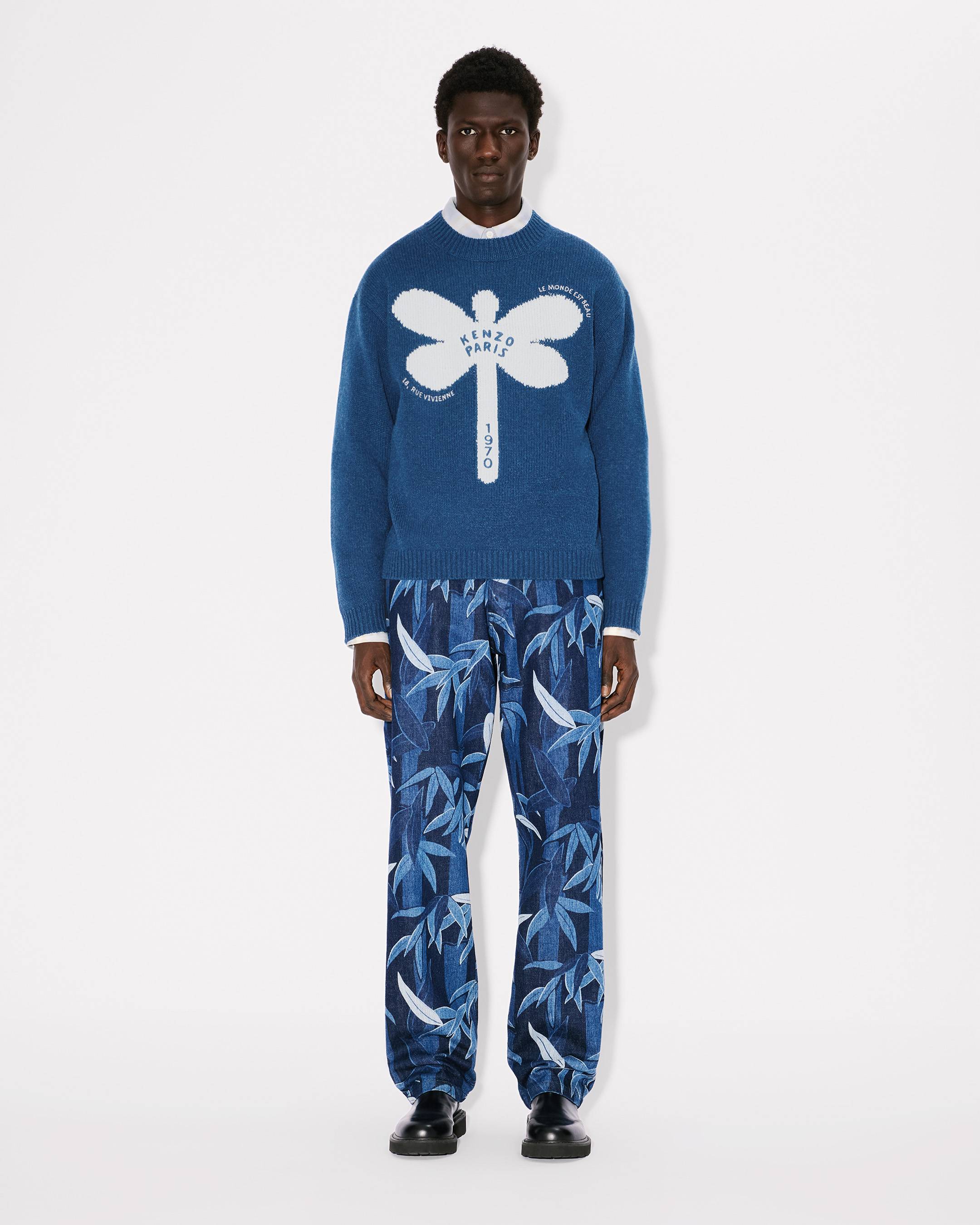 KENZO Dragonfly' embroidered wool jumper | Men's | KENZO