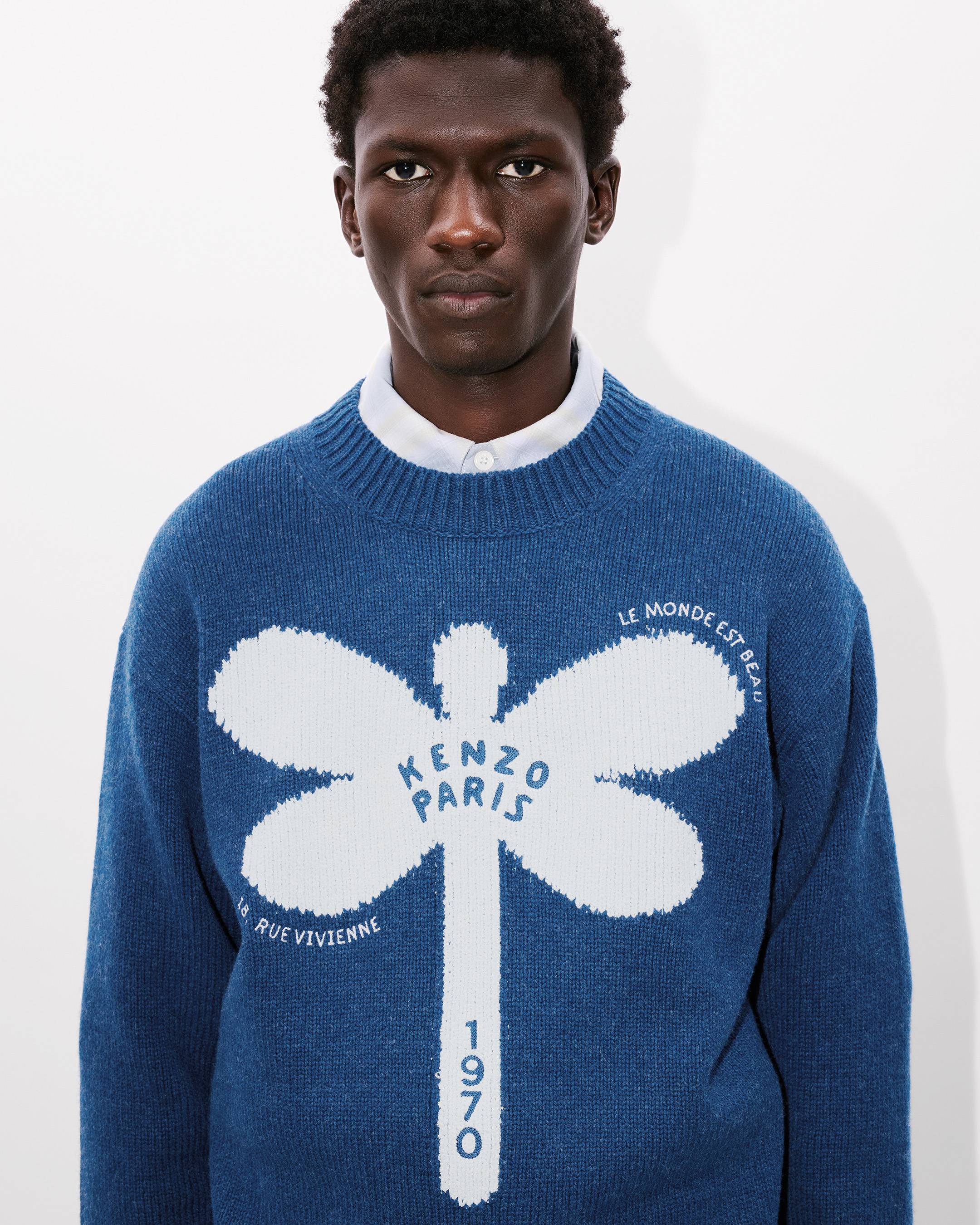 KENZO Dragonfly' embroidered wool jumper | Men's | KENZO
