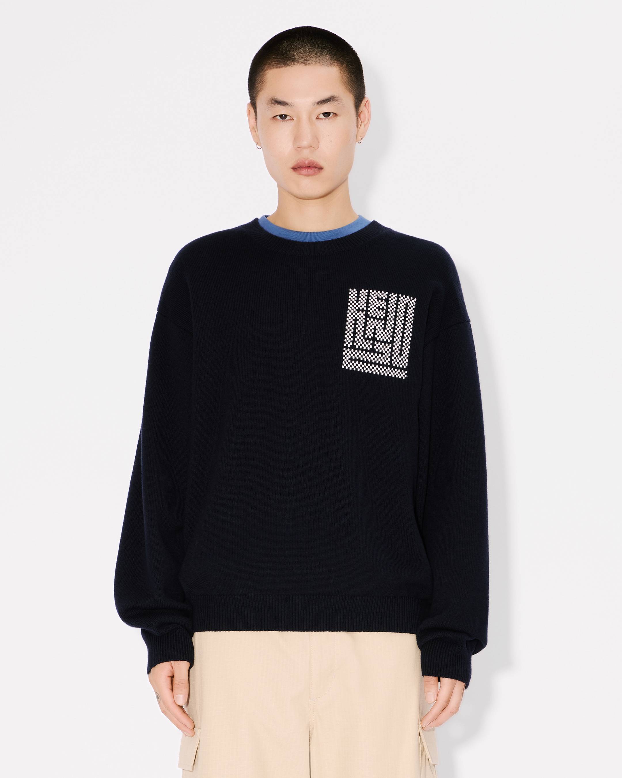 【送料関税込】Kenzo Kamon Jumper KENZO Kamon' embroidered jumper in wool and cotton | Men's