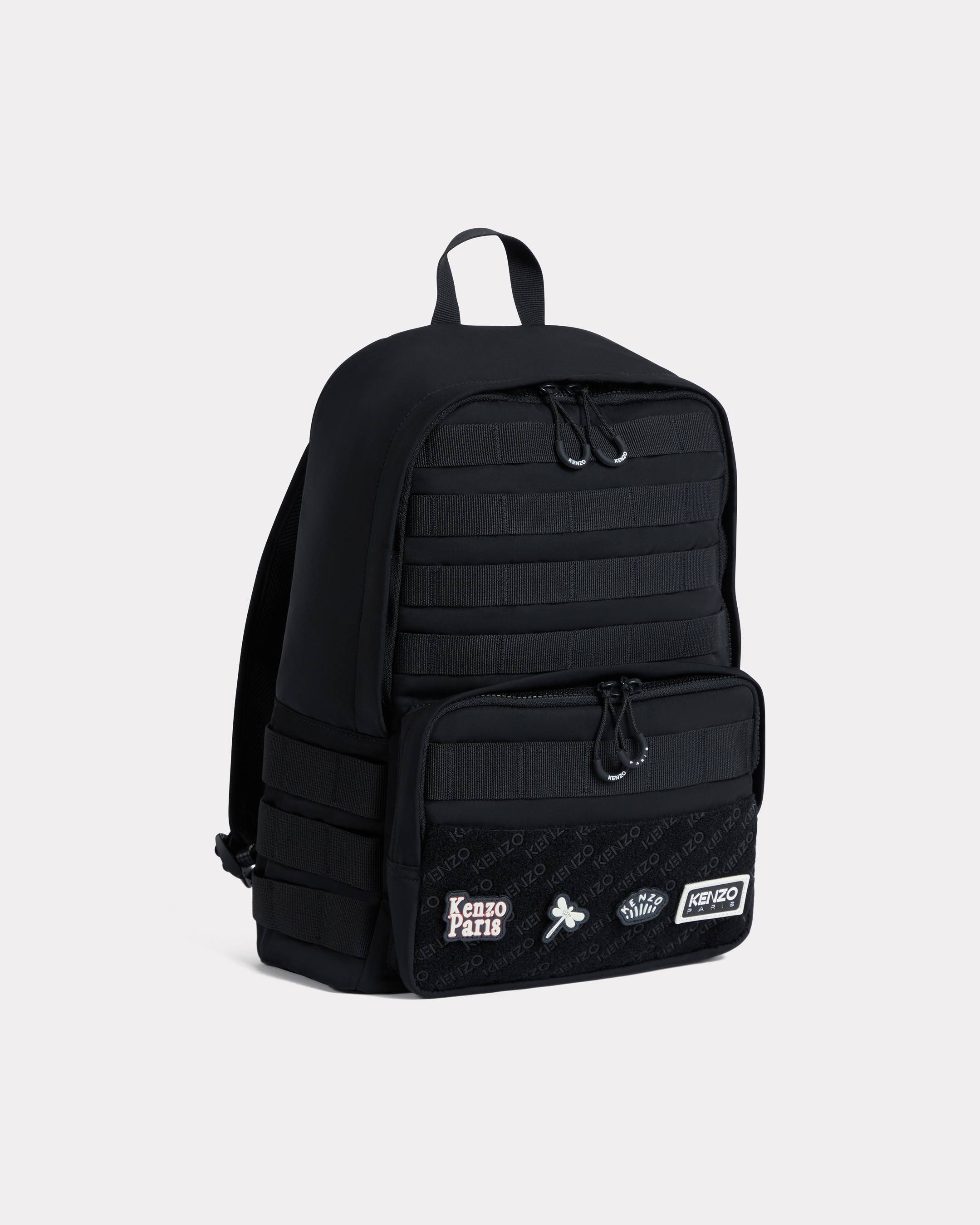 KENZO ' Jungle' Backpack In Nylon, Man, Black, Nylon