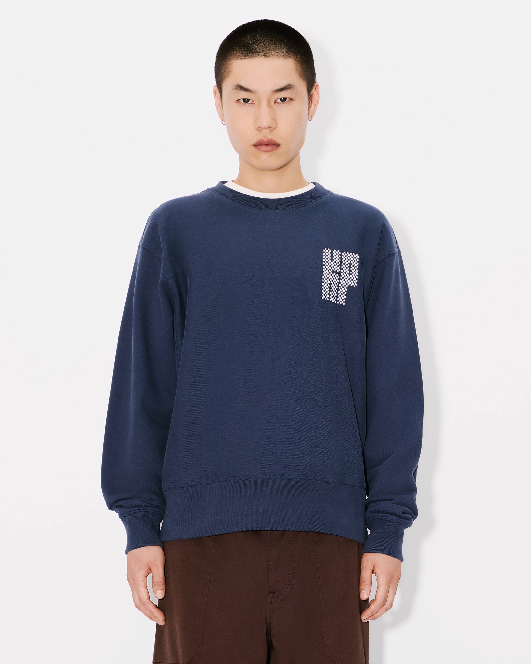 トップス [Chimala]for luxe PAINT SWEAT CREW TOP KENZO Kamon' embroidered sweatshirt in cotton | Men's | KENZO