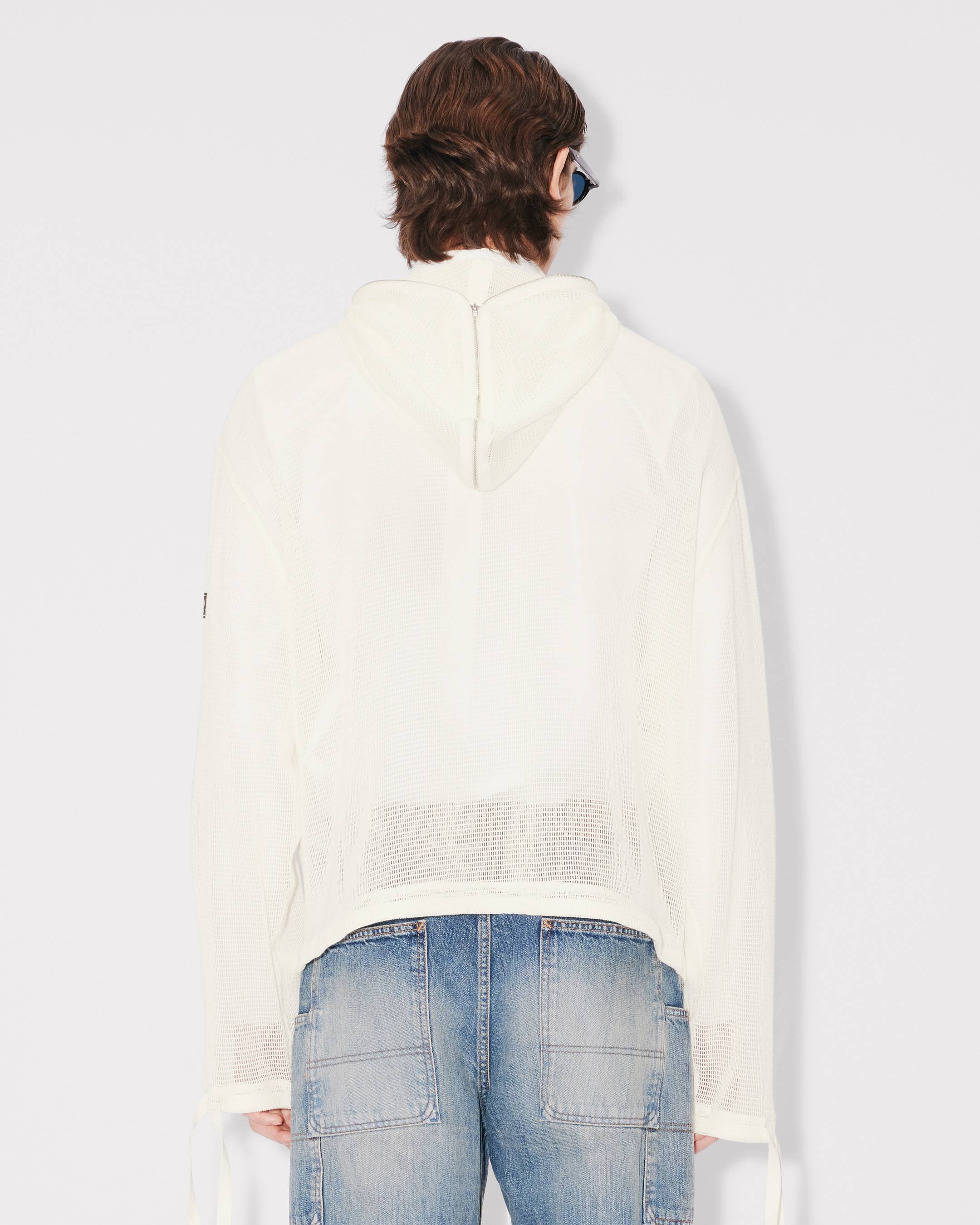 KENZO｜ (FF5 5SW241 4MC 50) Zip-up hooded sweatshirt in mesh | Men's | KENZO