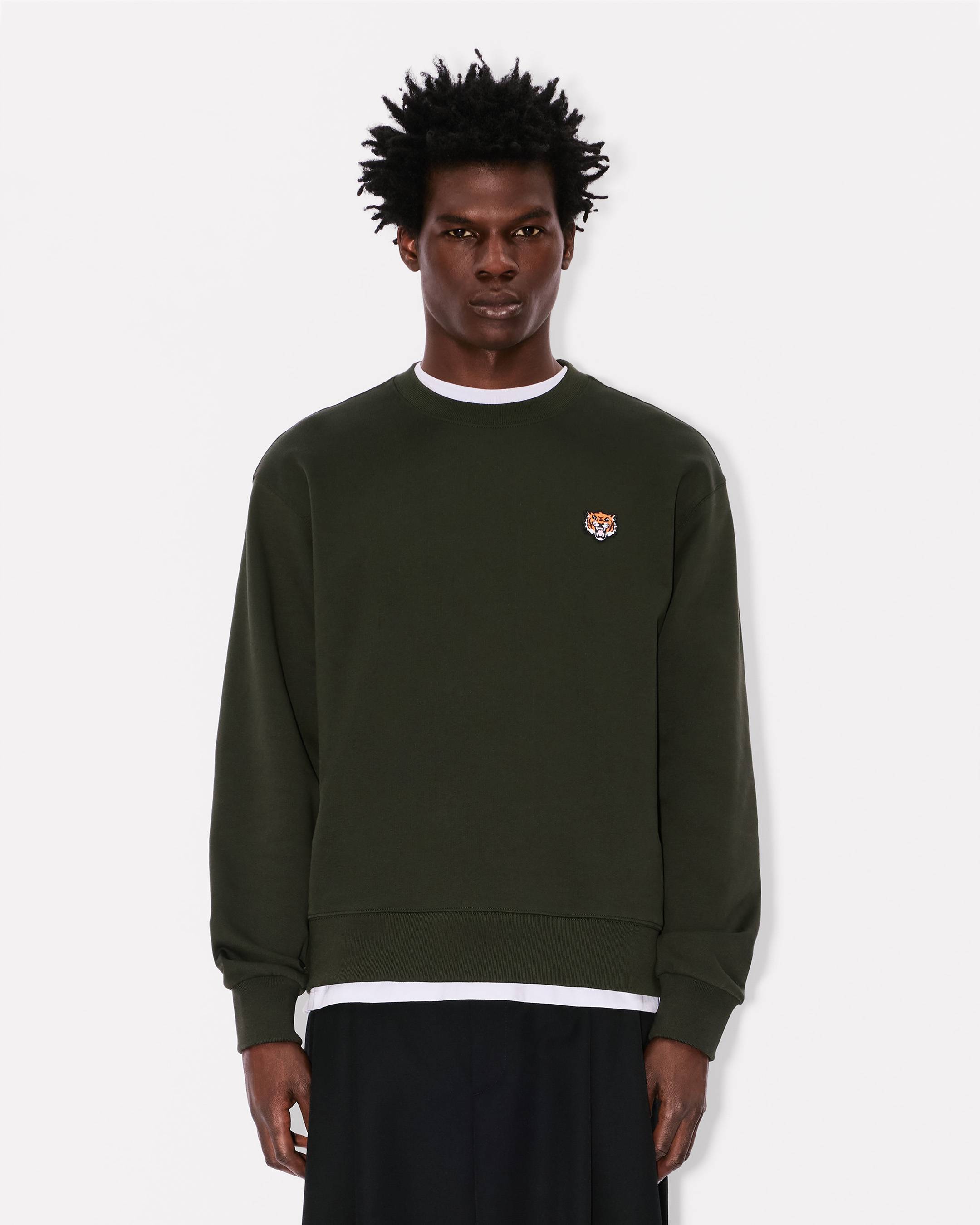 Sweatshirt brodé 'KENZO Happy Tiger' en coton