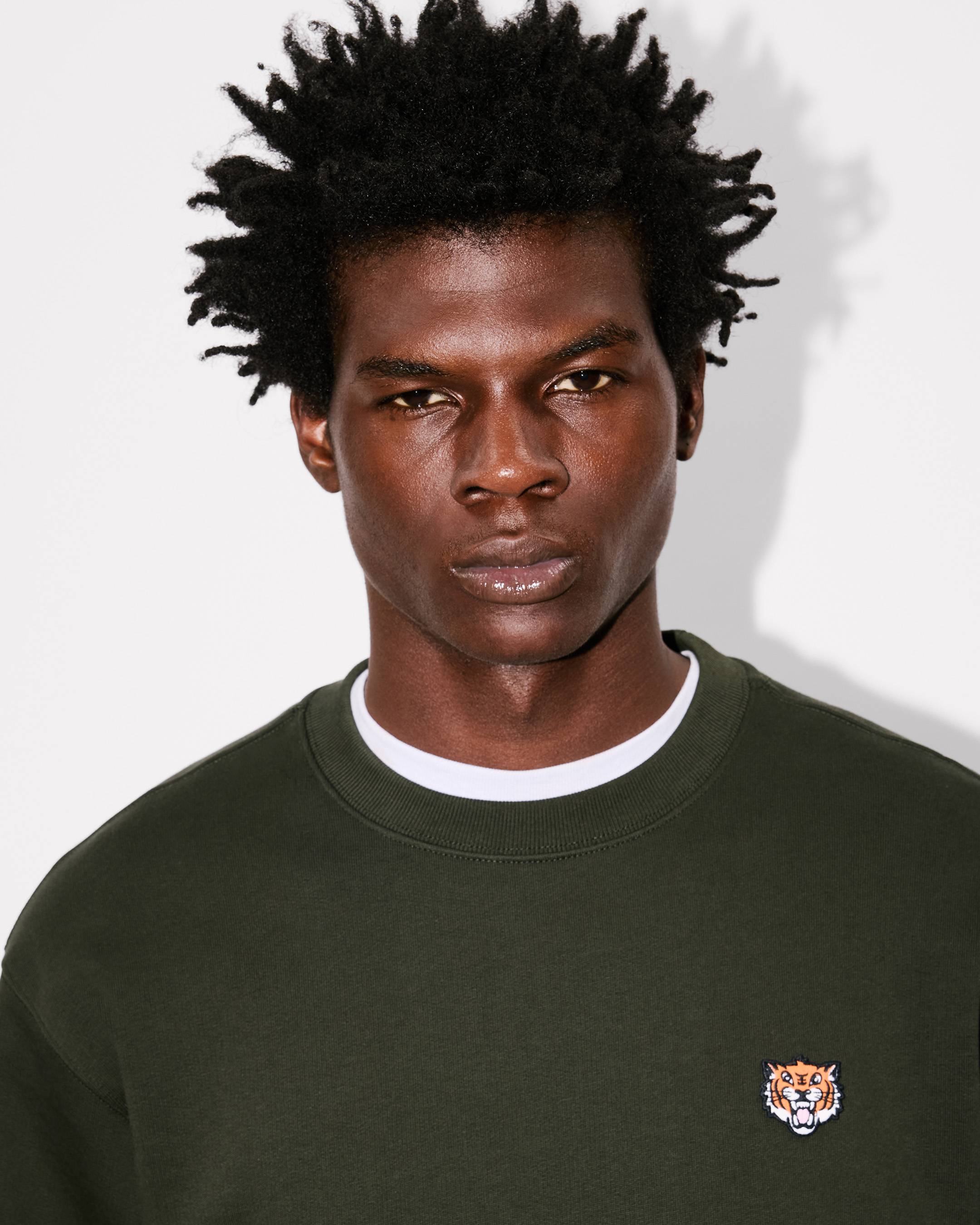 Sweatshirt brodé 'KENZO Happy Tiger' en coton