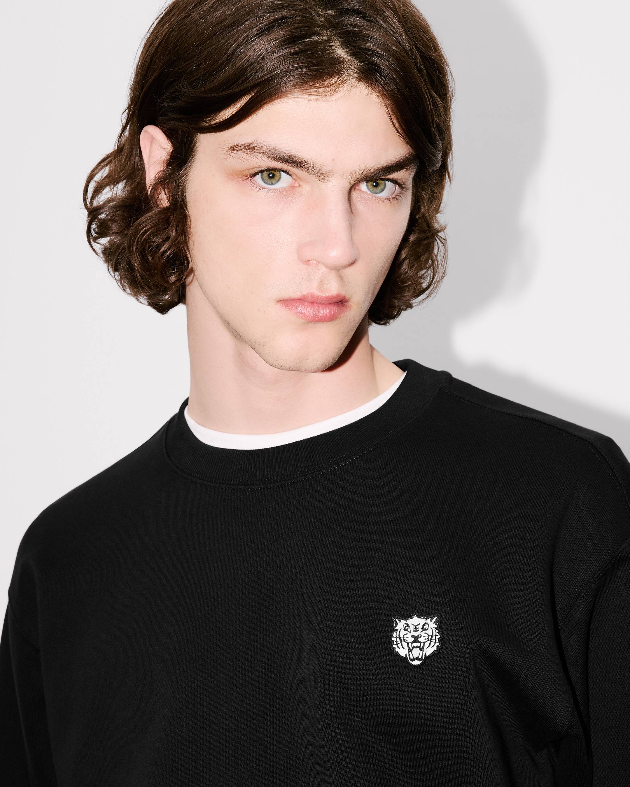 KENZO Happy Tiger' embroidered sweatshirt in cotton | Men's