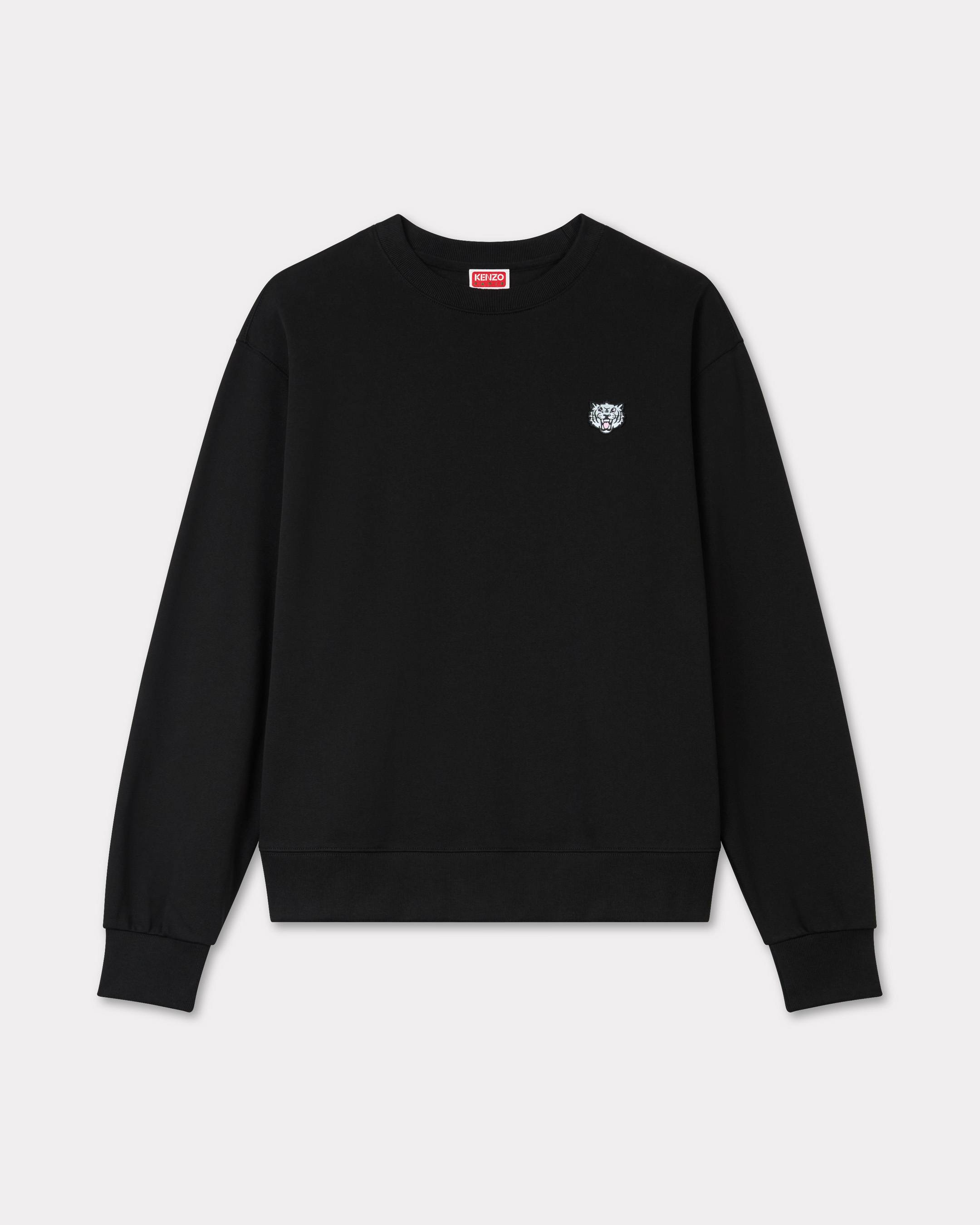 KENZO 'Kenzo Happy Tiger' Embroidered Sweatshirt In Cotton Black Mens - Size Xl