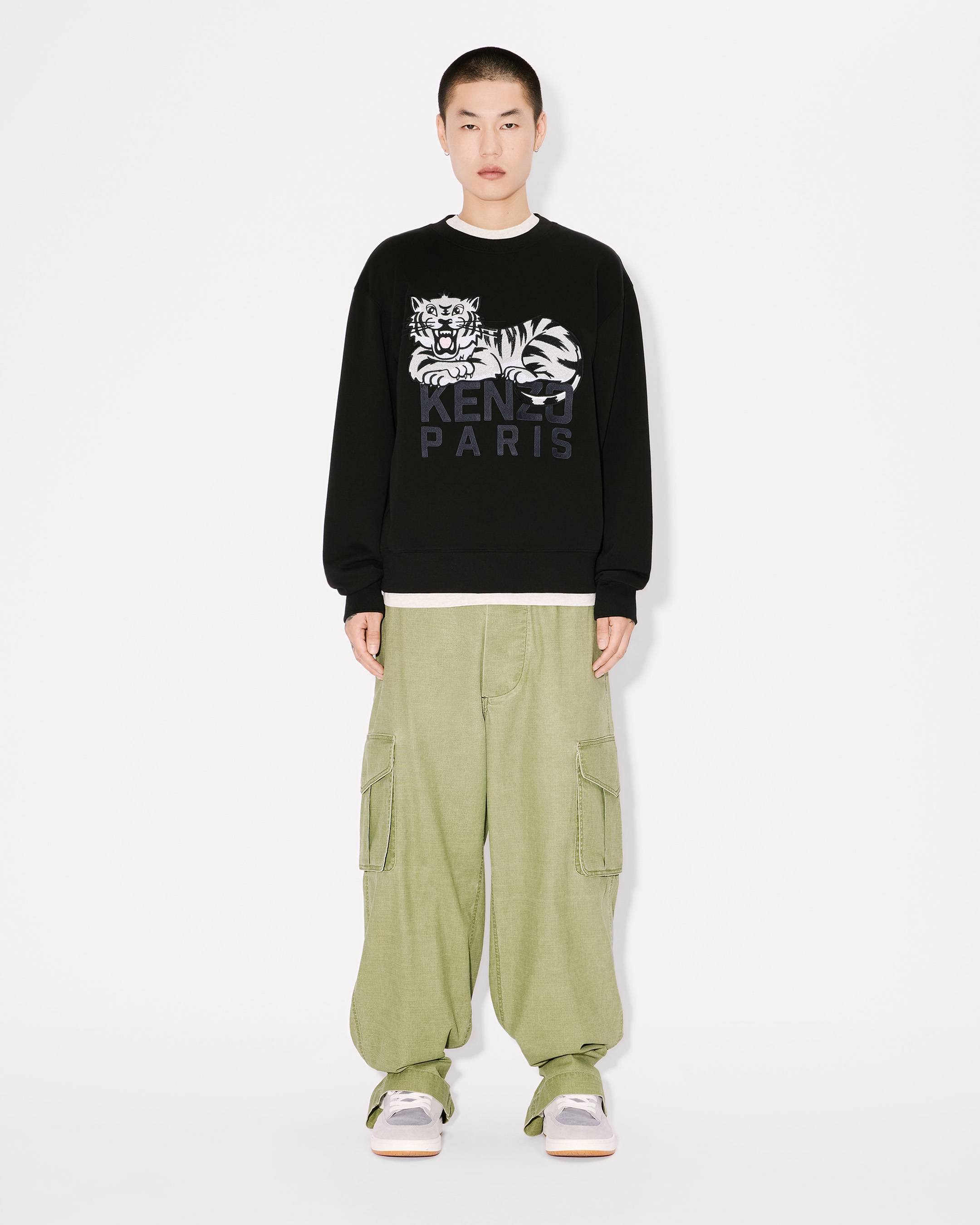 KENZO FF55SW2634MF99J 関税送料込 KENZO Happy Tiger' embroidered sweatshirt in cotton | Men's