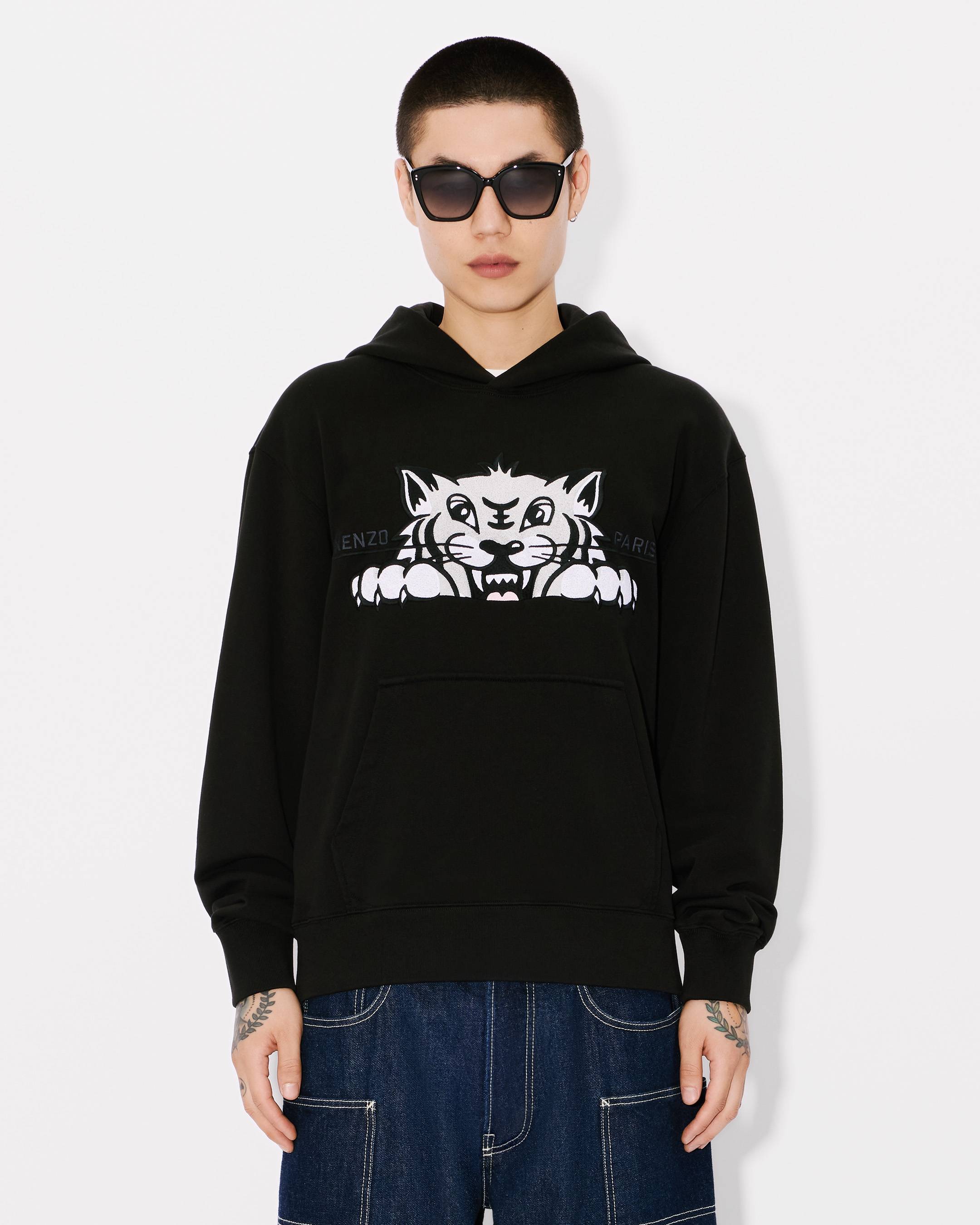 KENZO Happy Tiger' embroidered hoodie in cotton | Men's | KENZO