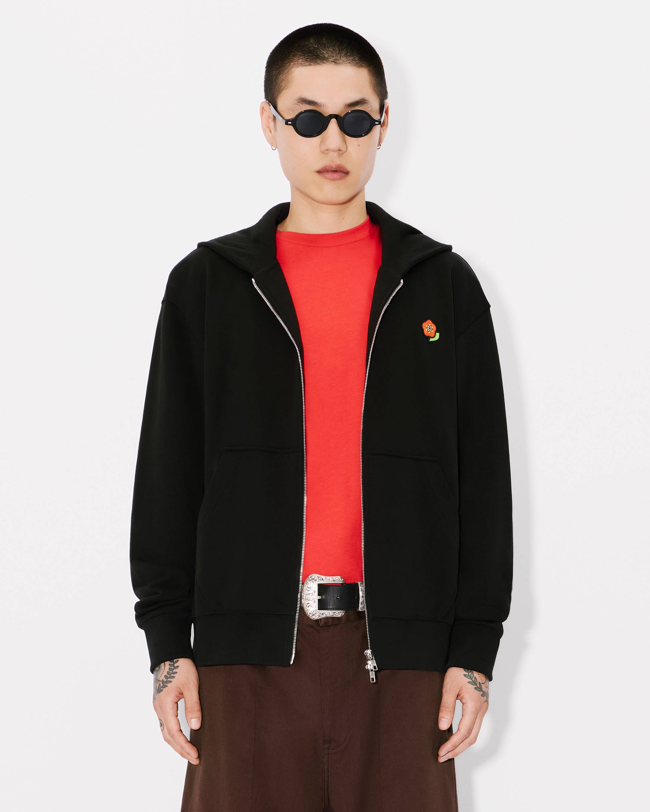 KENZO｜HOOD/ZIP-UP (FF5 5SW264 4MF 99J) KENZO Pop' embroidered zipped hoodie in cotton | Men's | KENZO