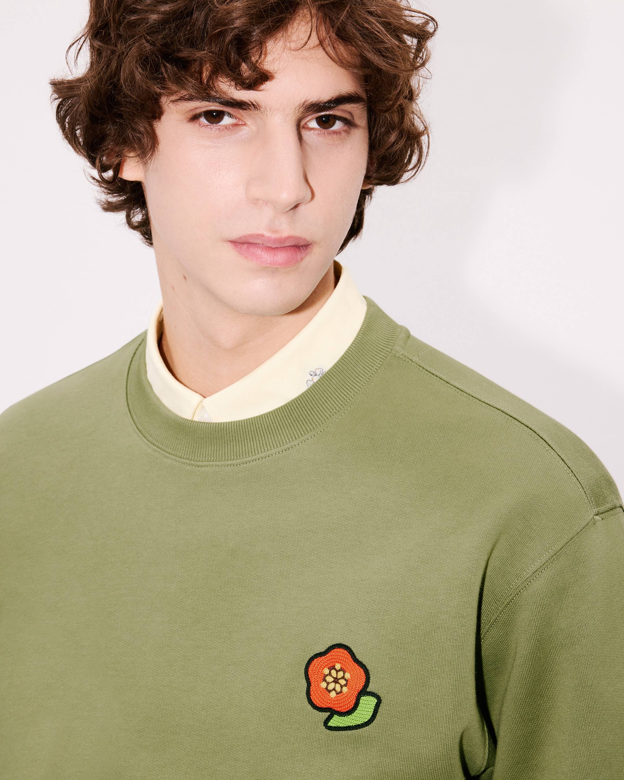 KENZO Pop' embroidered sweatshirt in cotton | Men's | KENZO