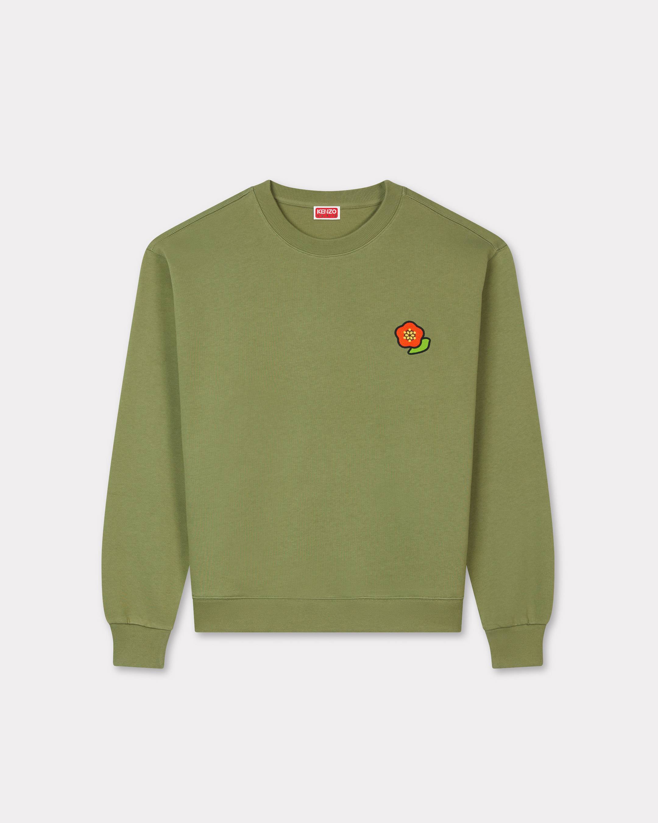KENZO 'Kenzo Pop' Embroidered Sweatshirt In Cotton Olive Mens - Size Xxl
