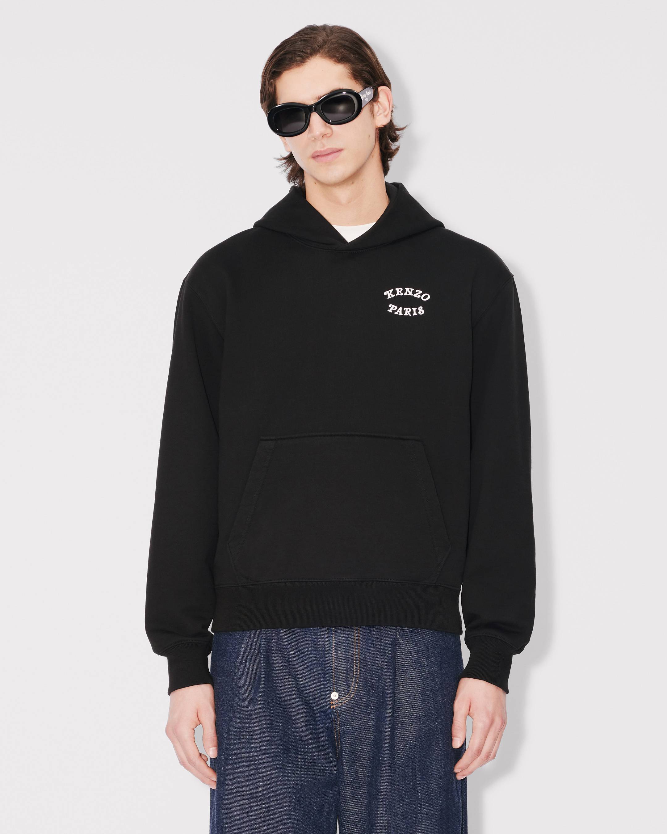 パーカー・フーディ KENZO FW25 Black cotton sweatshirt (FF65HO4524MC 99J) Kenzo cotton sweatshirt Gots Star Tiger Emb Classic PRM EU