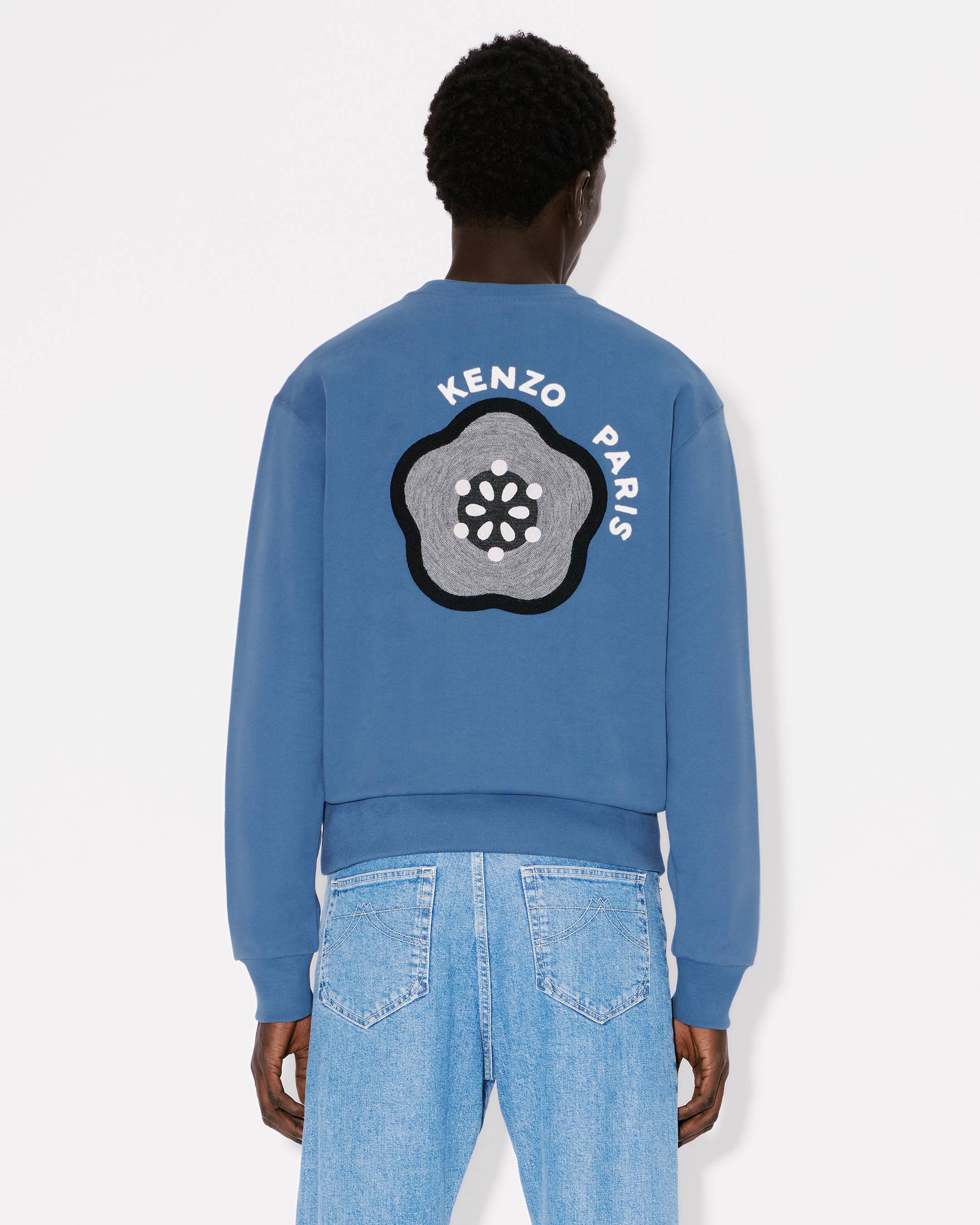 Tシャツ・カットソー KENZO Men Sweater FE65SW2284MG 67 BLUE KENZO Pop' embroidered sweatshirt in cotton | Men's | KENZO