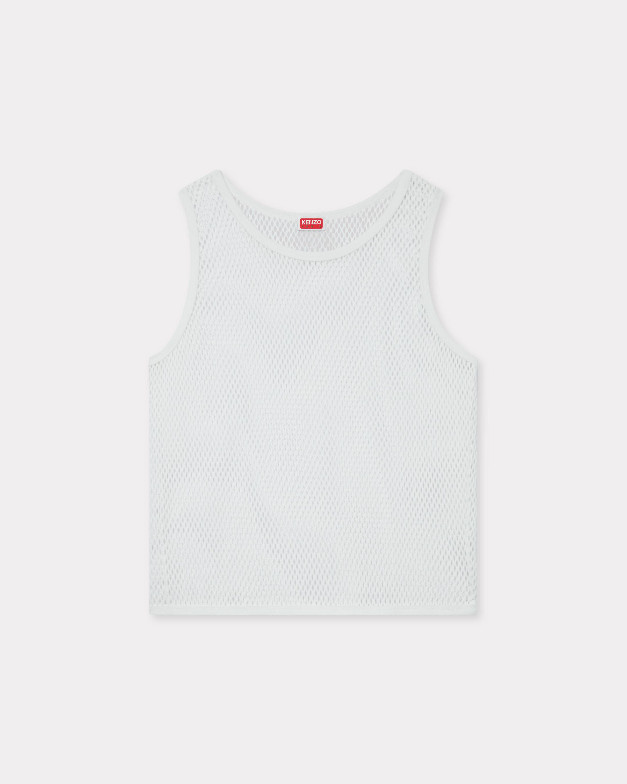 KENZO Tank Top In Mesh Off White Mens - Size Xl